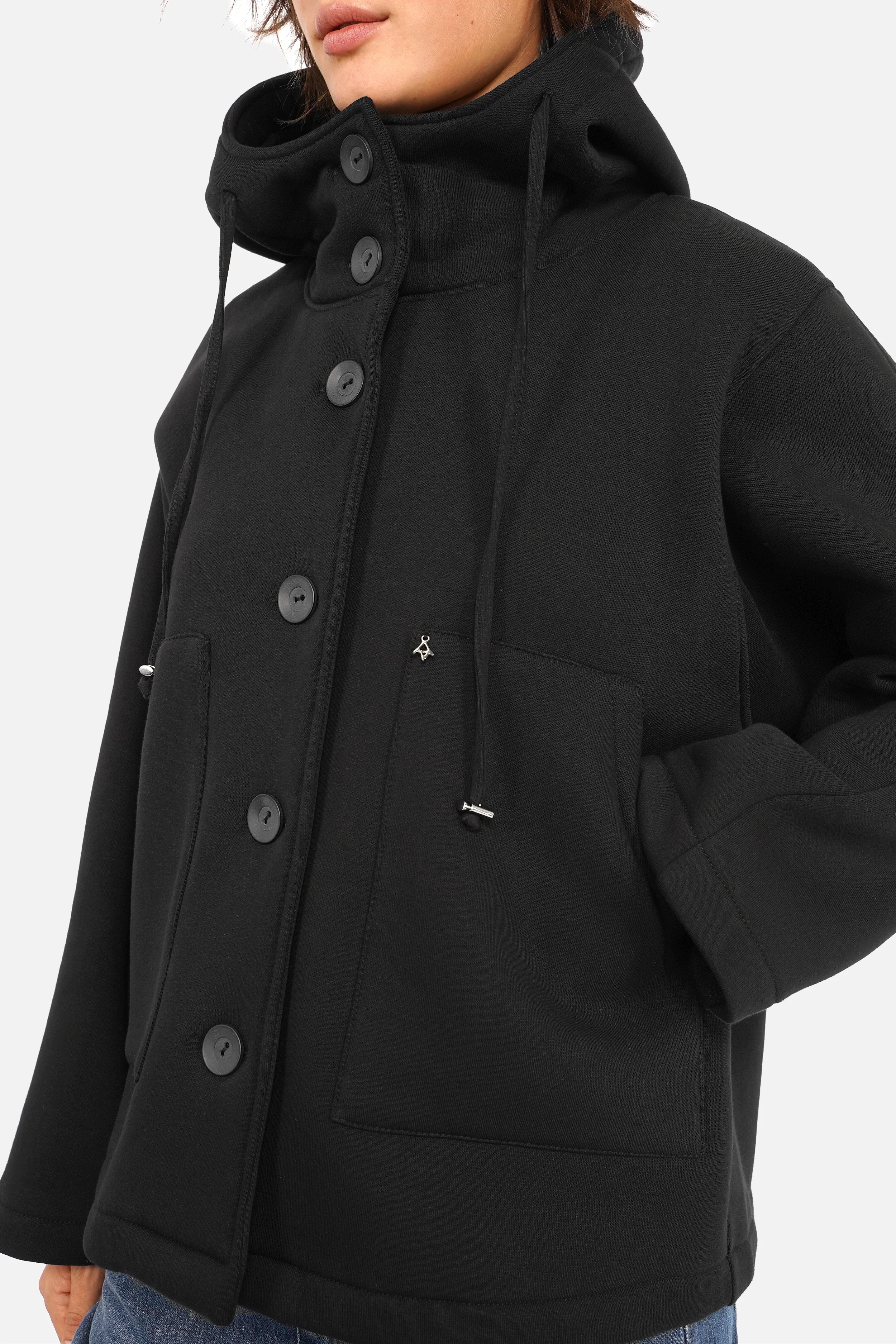 ELFA Sweatjacke mit Kapuze aus weichem Jersey und Kängurutaschen