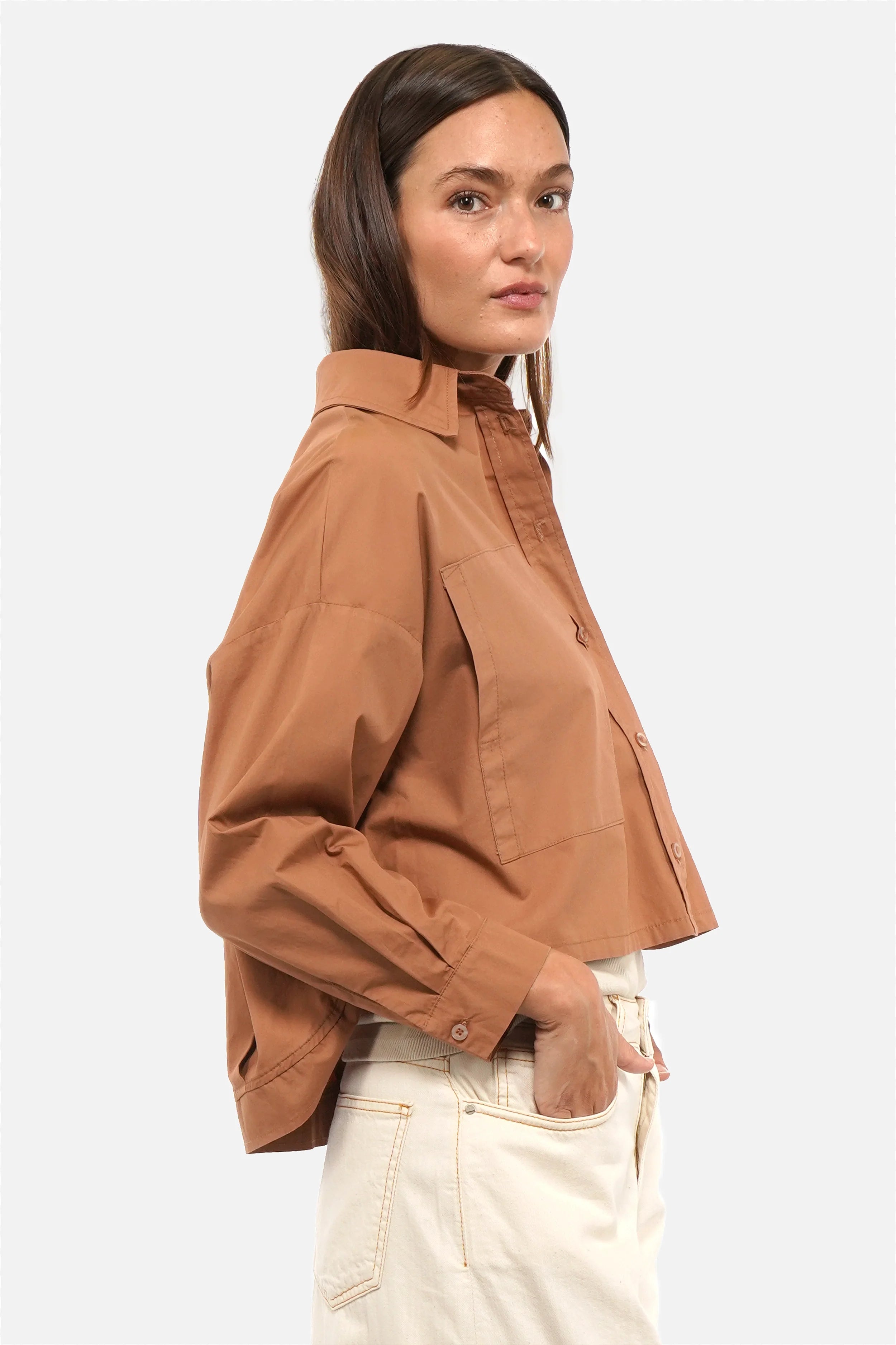 FELIDI Hemdjacke leichte Baumwoll-Hemdjacke mit Knopfleiste und Hemdkragen in relaxed Fit