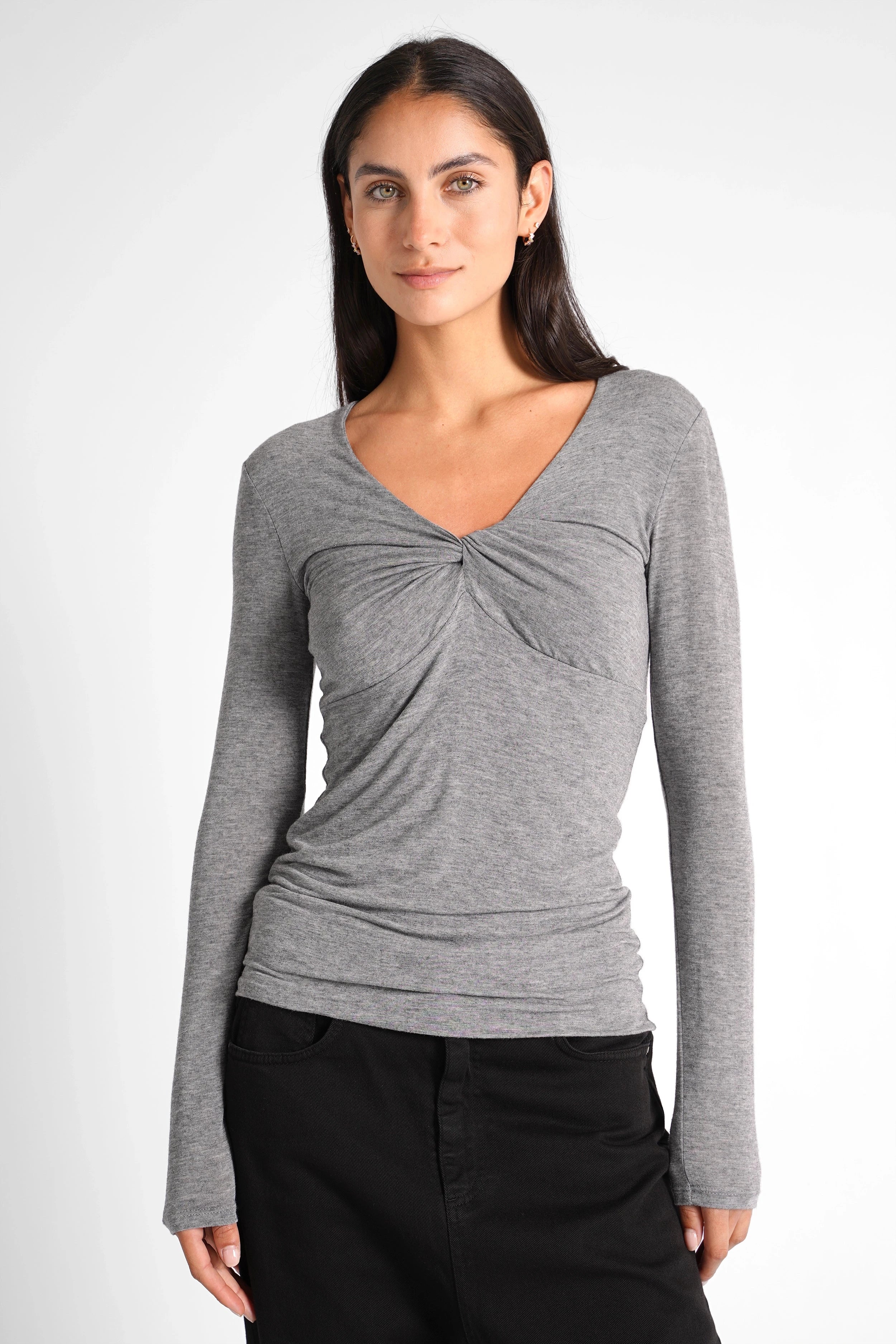 FLURRI Longsleeve aus Kaschmirmix