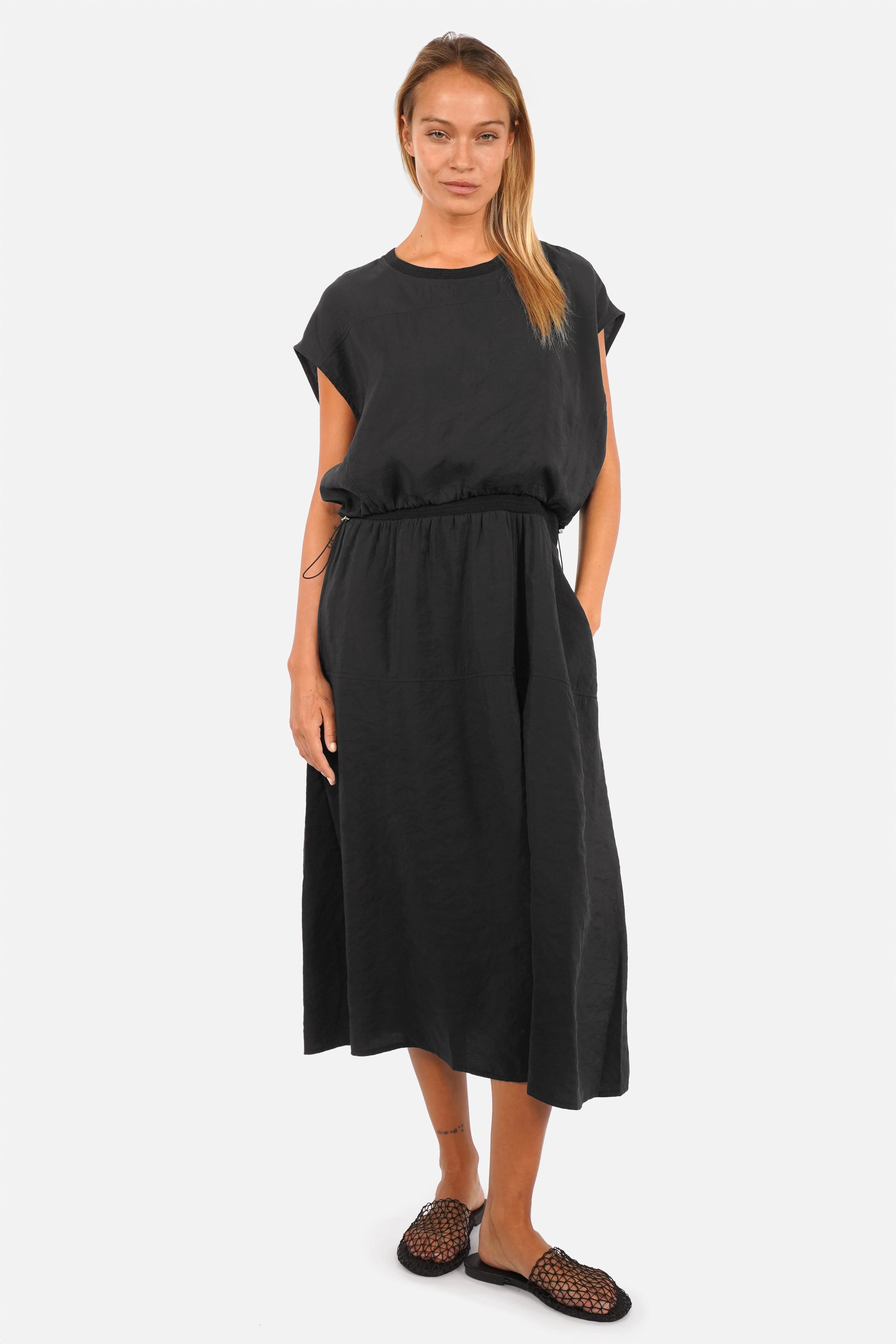 ISKKA Kleid-Set 2-in-1 Modal-Mix Kleid und Oberteil mit verstellbaren Trägern und elastischem Taillenbund
