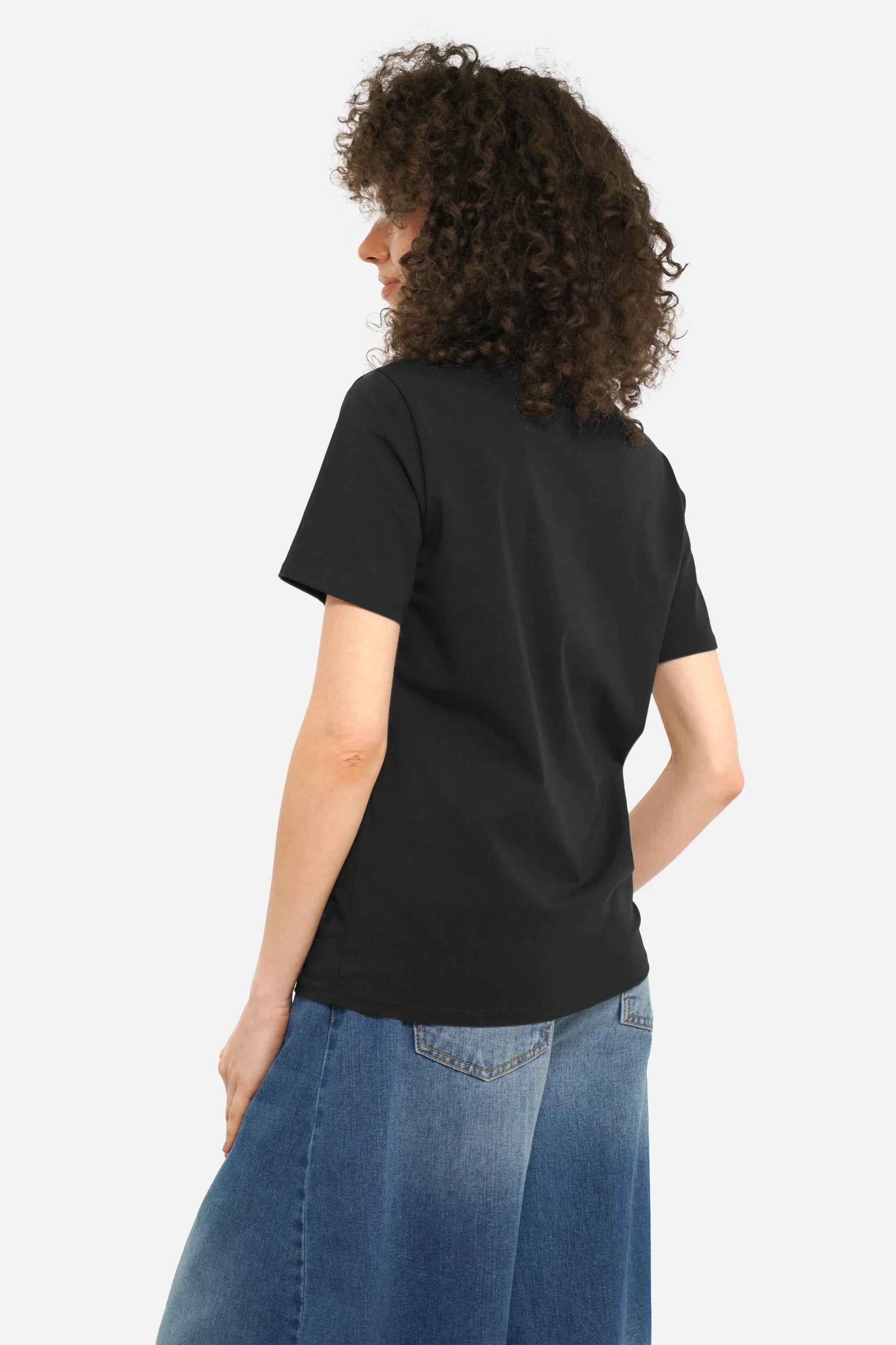 ISY T-Shirt aus weicher Baumwolle mit KULTFRAU-Print und Rundhalsausschnitt