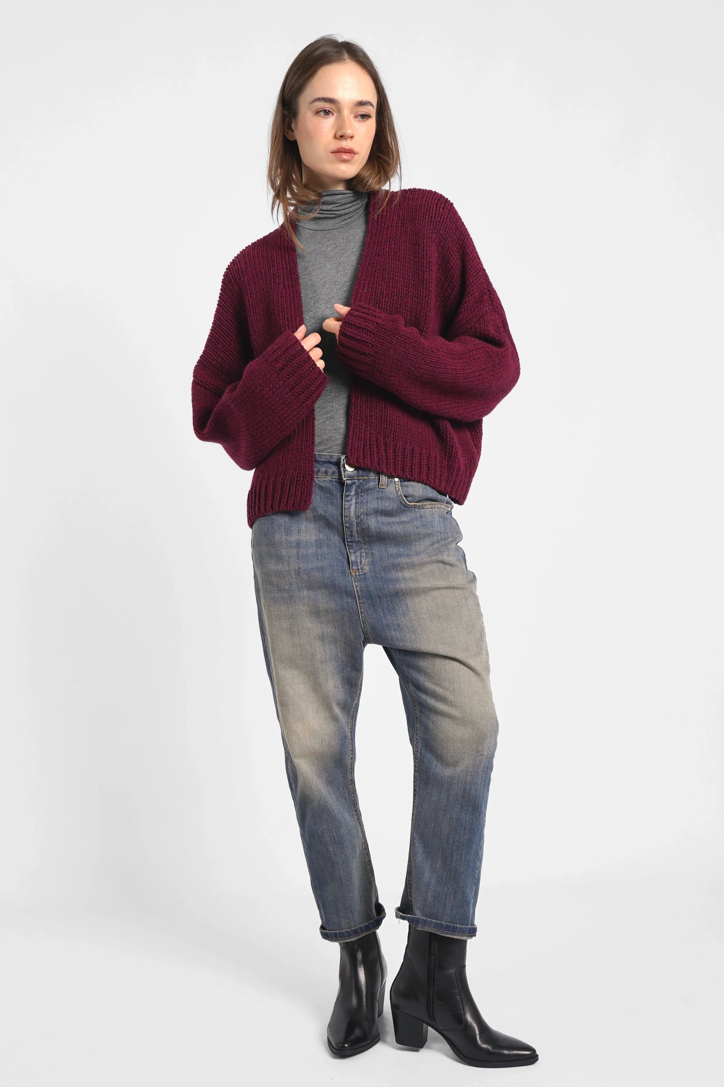 Jeany Baggy Jeans in Desert Blue mit lockerer Passform und Sandblast-Waschung