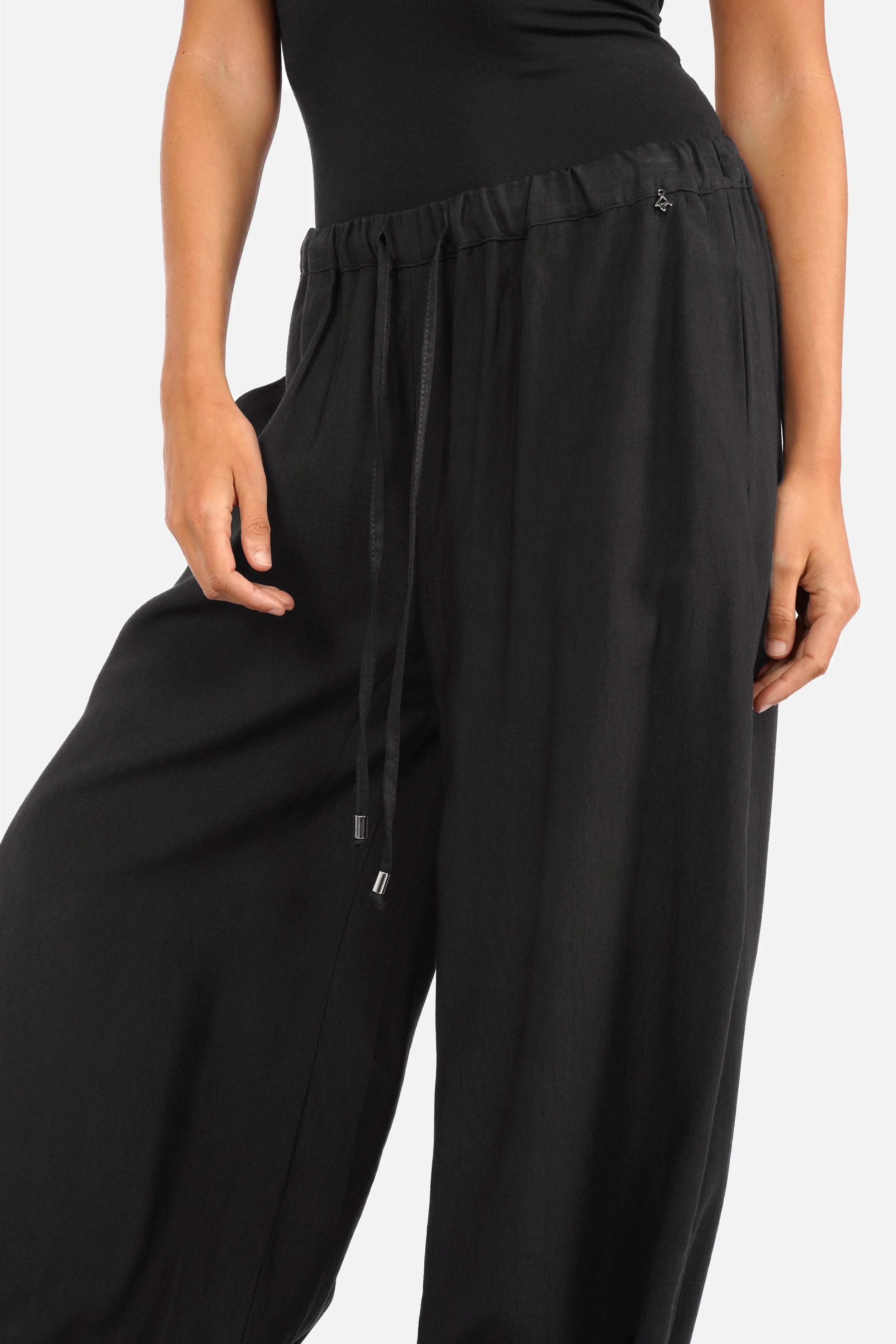 KEANA Pumphose leichte Viskosehose mit Gummibund und Seitentaschen in Regular Fit