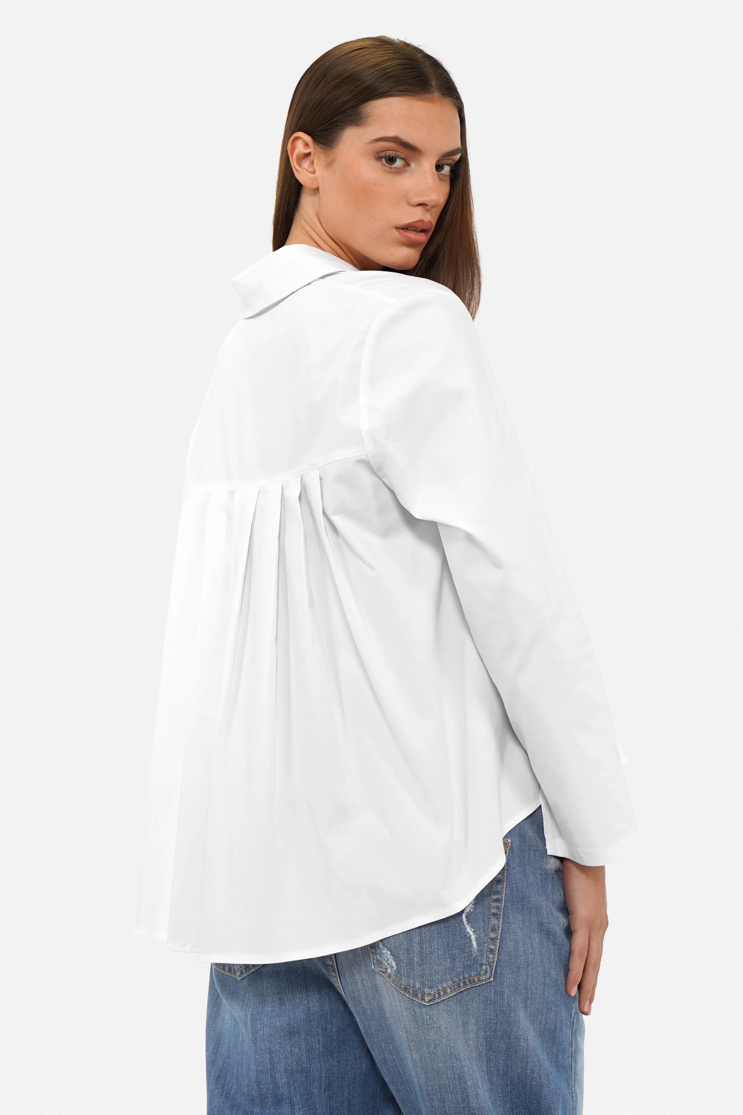 KYNDRA Bluse aus weicher Popeline mit Knopfleiste und klassischem Kragen in Regular Fit