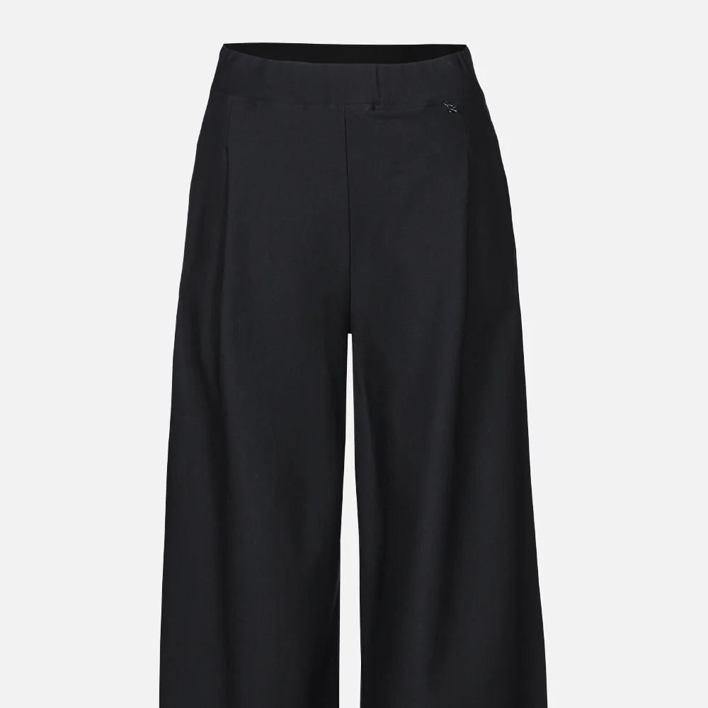 Pantalon large KLARA.K en jersey ; jersey doux, taille élastiquée, poches latérales