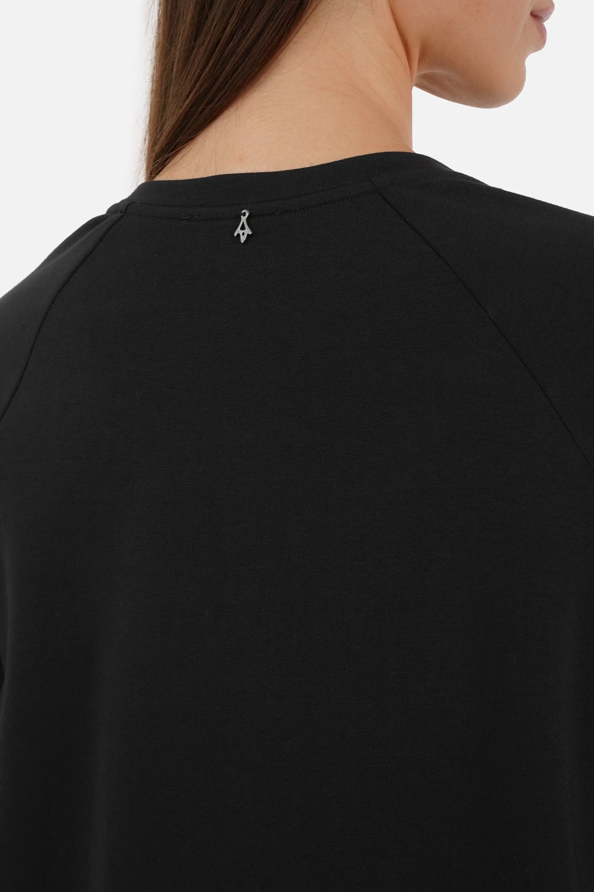 LIZ Sweatkleid aus weichem Baumwolljersey mit Rundhalsausschnitt und seitlichen Taschen