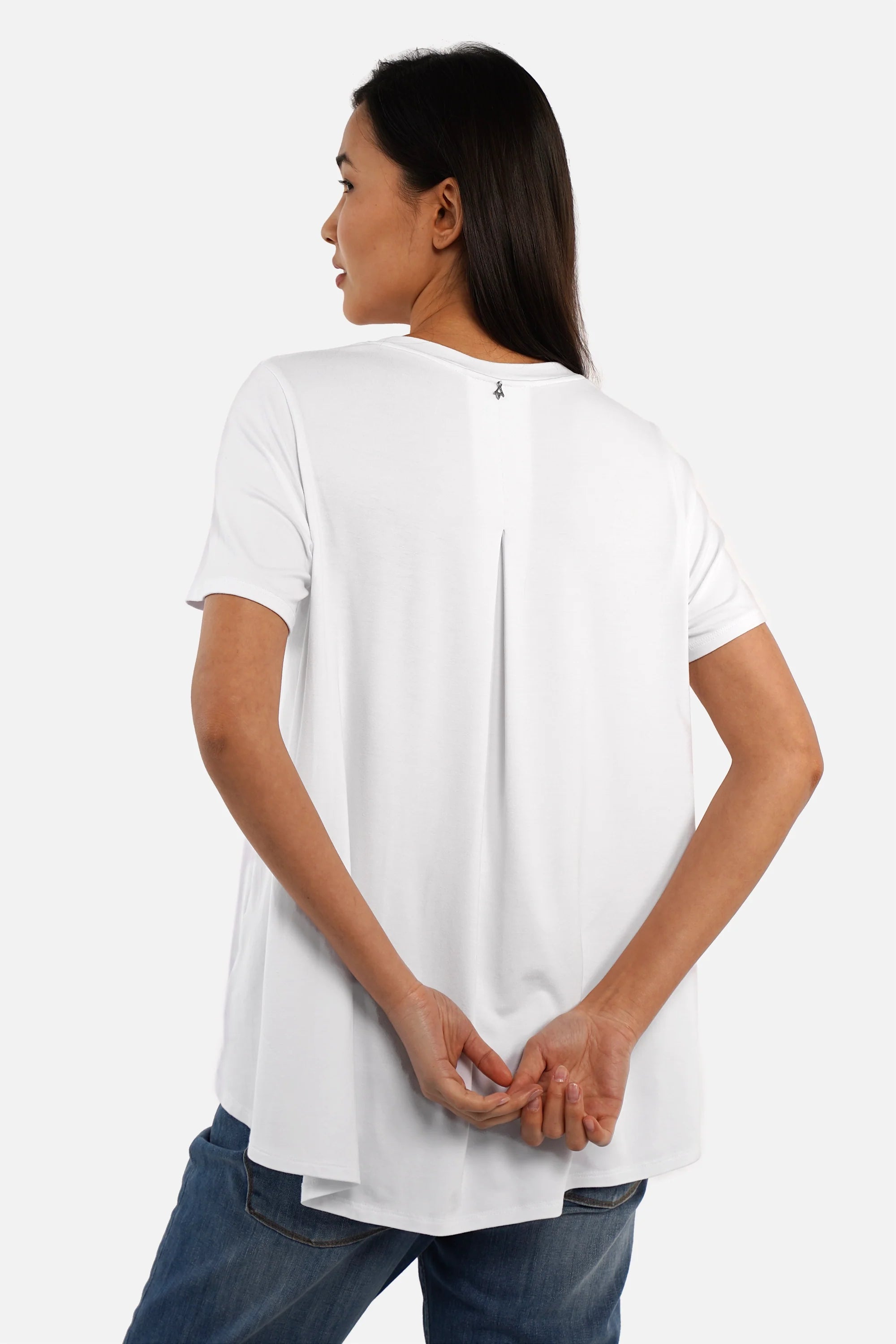 LYLLDA T-Shirt in soft viscose with round neckline and A-line fit