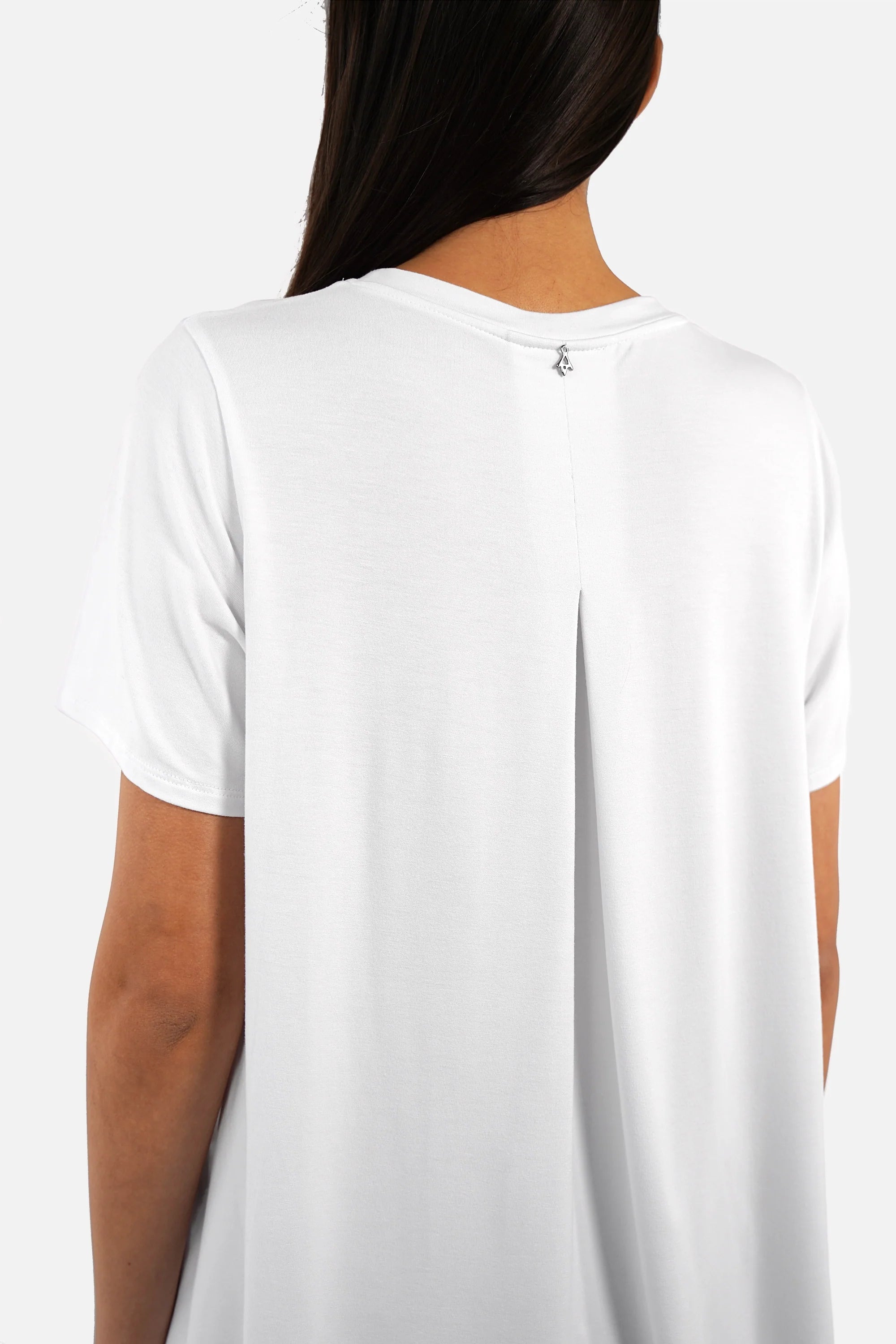 LYLLDA T-Shirt aus weicher Viskose mit Rundhalsausschnitt und A-Linien-Schnitt