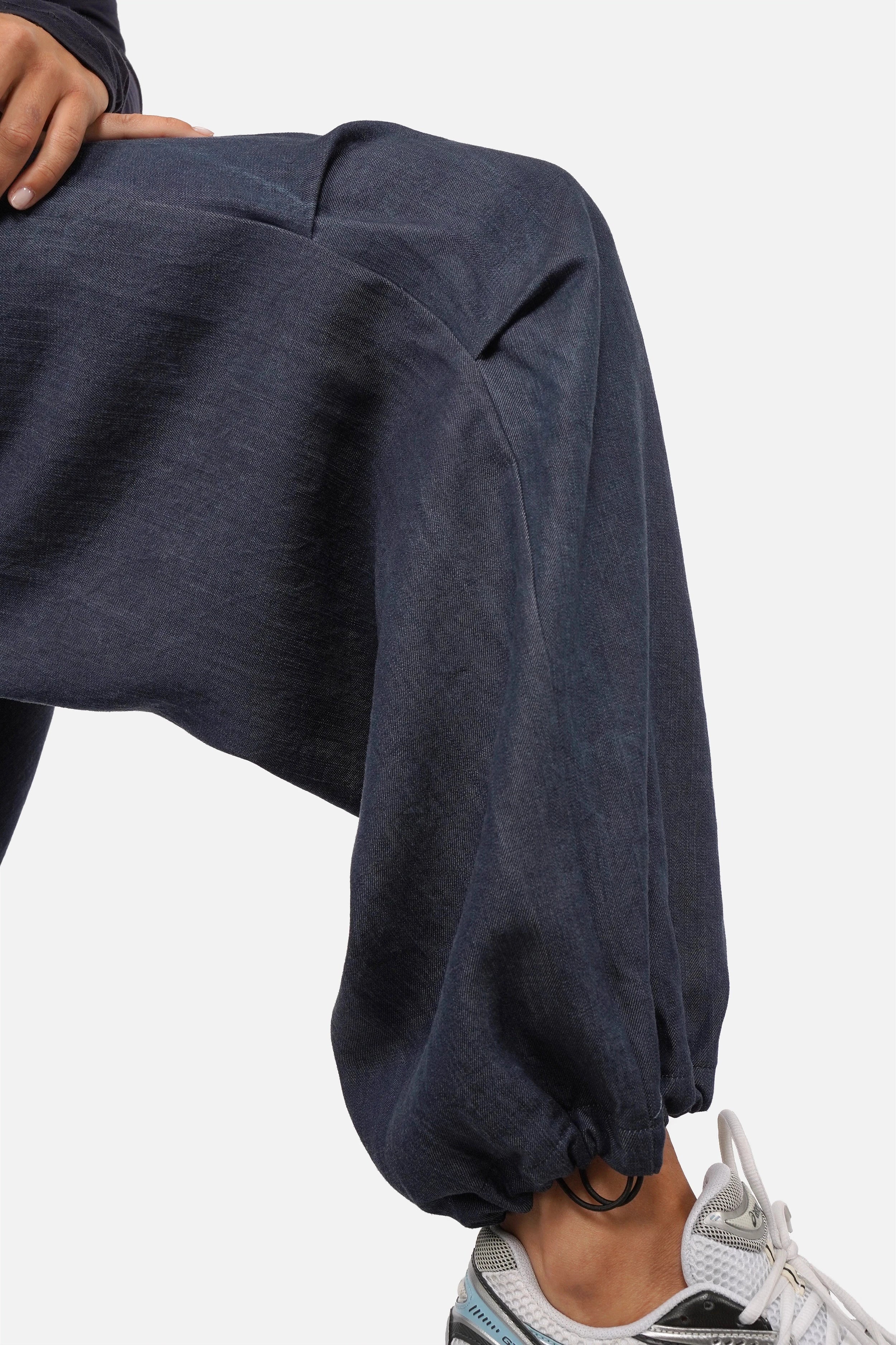 ONIDA Parachute-Cargohose aus weichem Lyocell mit hohem Elastikbund und Cargo-Taschen