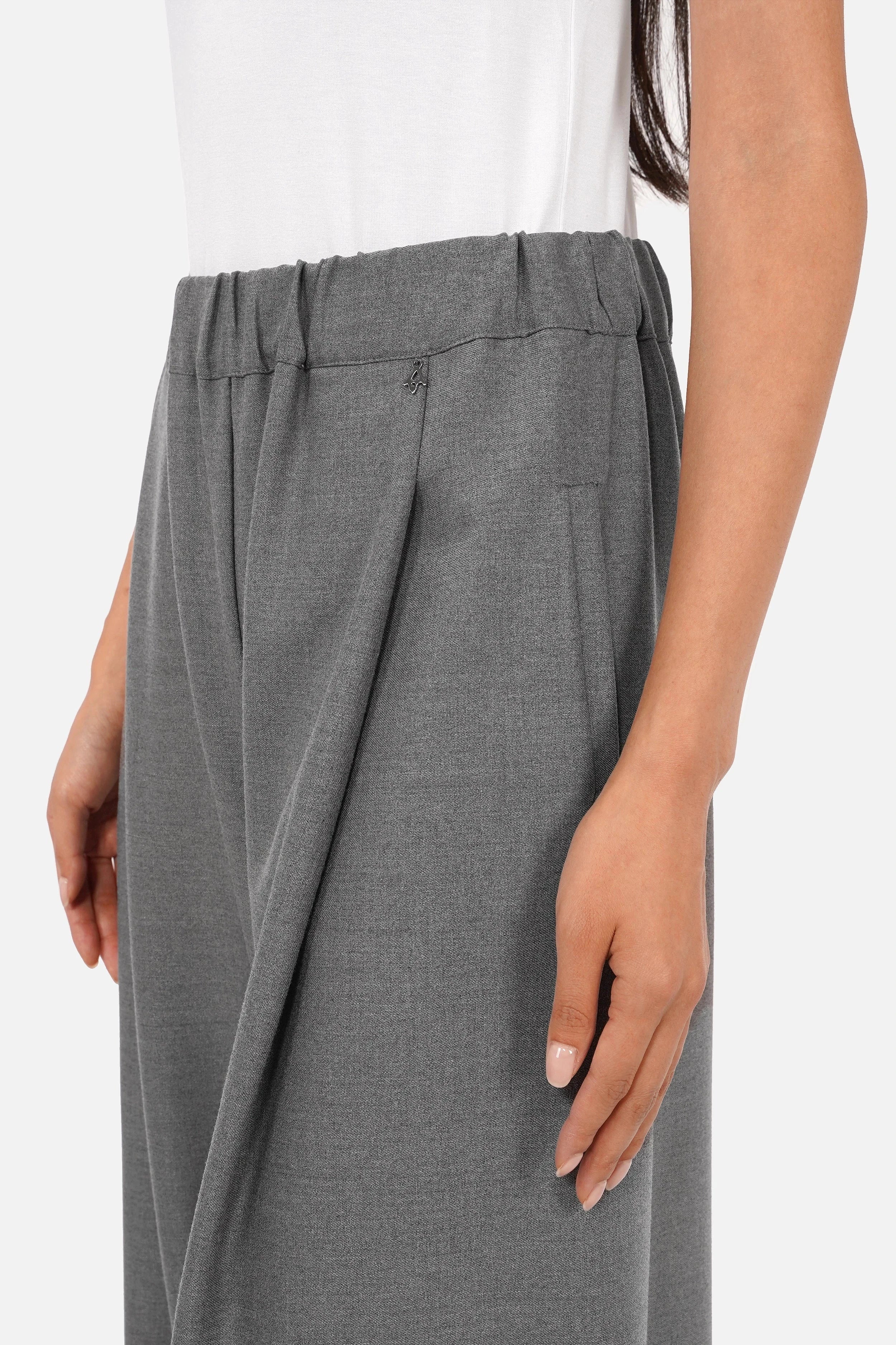 ORELIIA Wide Leg Hose in weich fließender Qualität mit weitem Bein und elastischem Bund