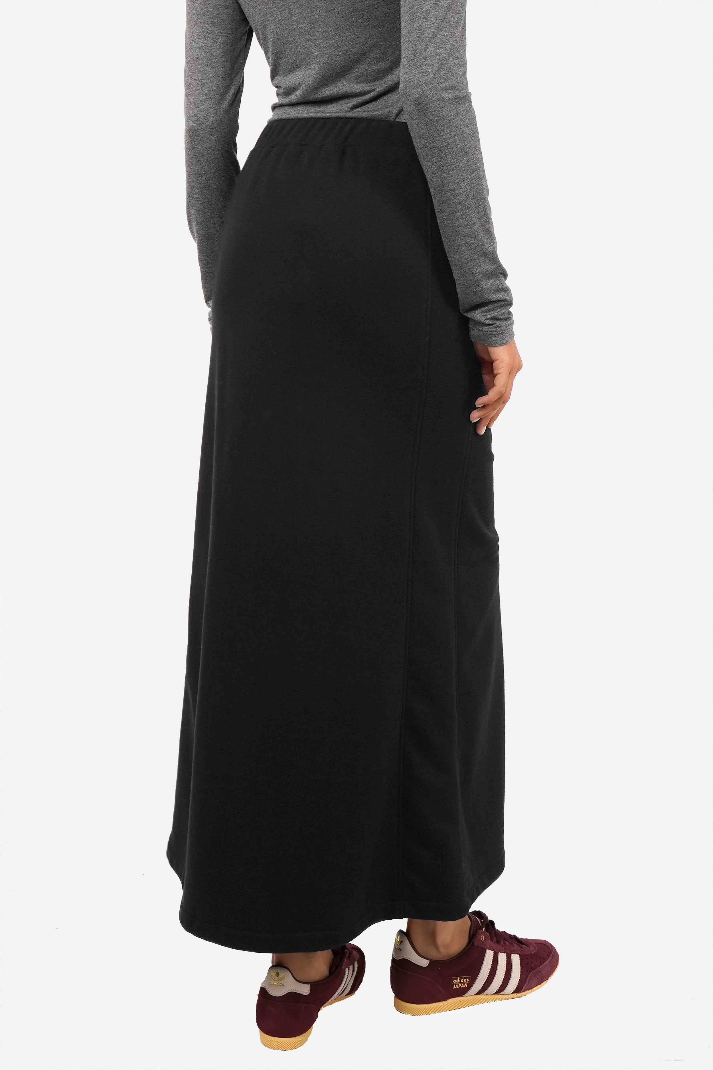 Langer RONELA Sweatrock aus kompakterm Sweatstoff mit Gummibund, Kordelzug und Seitentaschen in Mermaid Shape