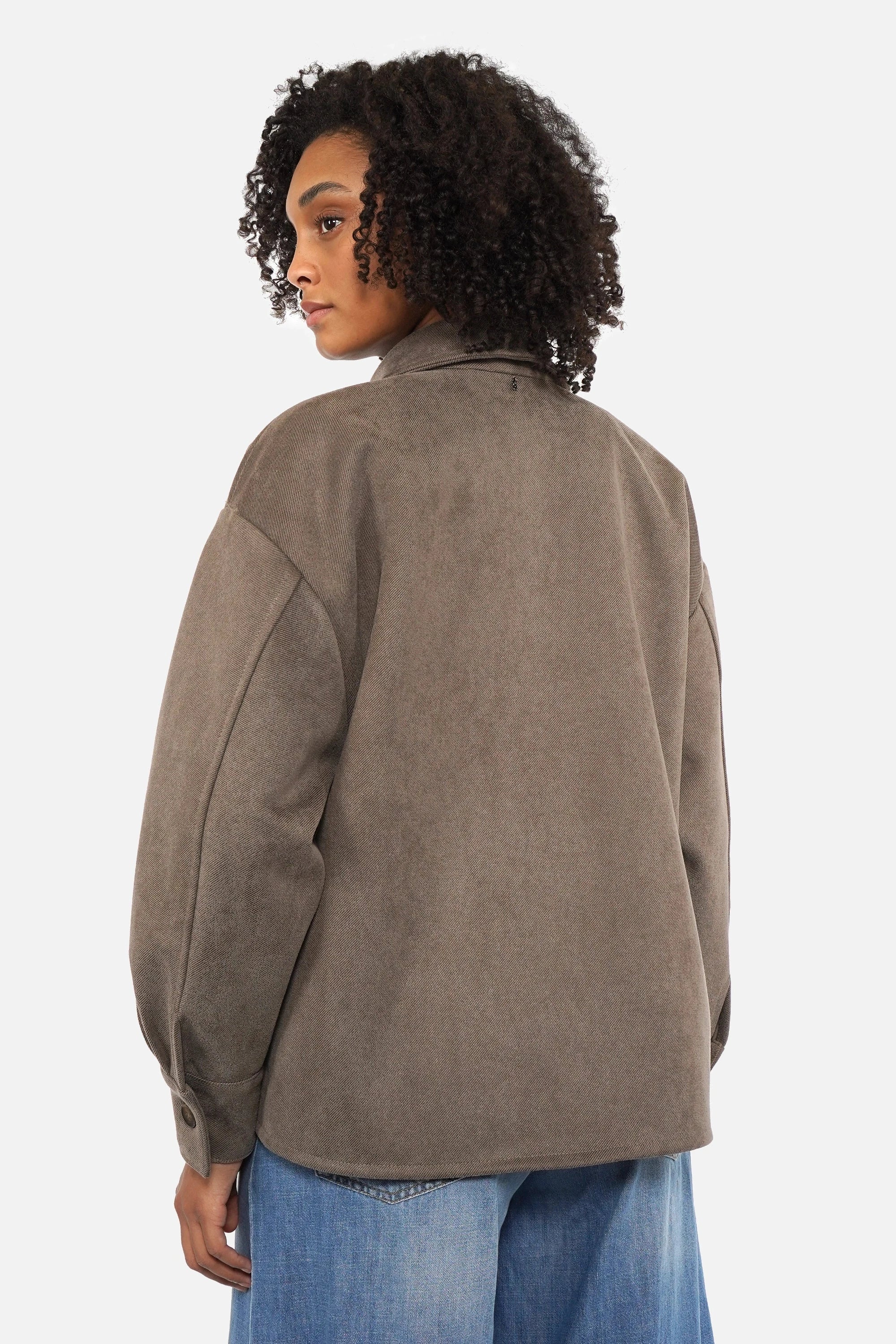 STELLY Overshirt-Jacke in oversized fit with twill fabric and chest pockets