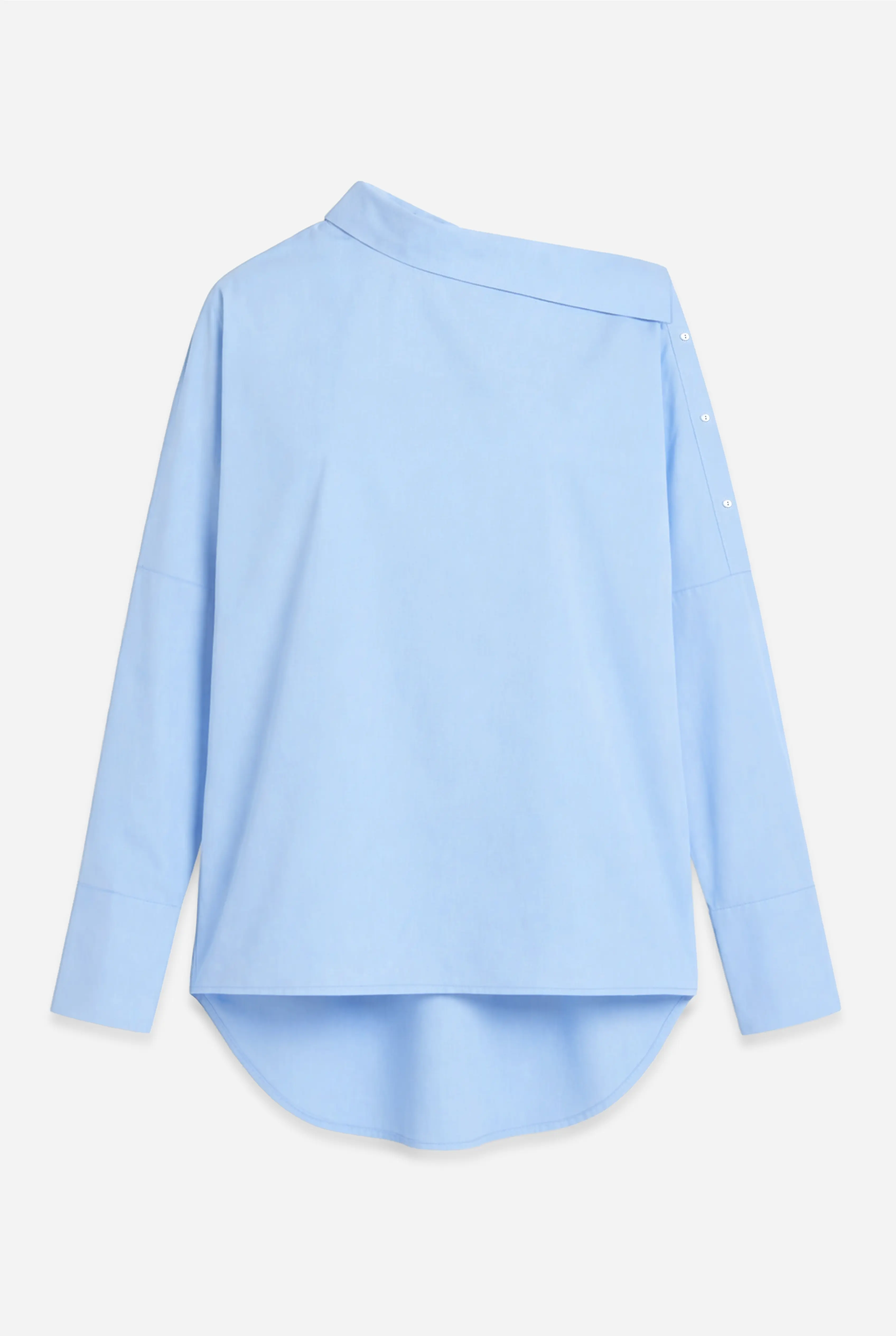Boni Asymmetrische Bluse mit One-Shoulder-Look und breiten Manschetten