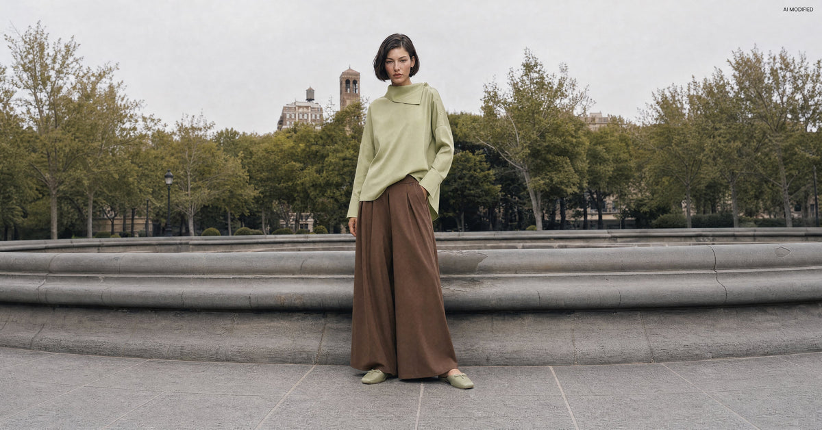 Herbstlook in Khaki und Braun mit SOLYNE und LINNEE