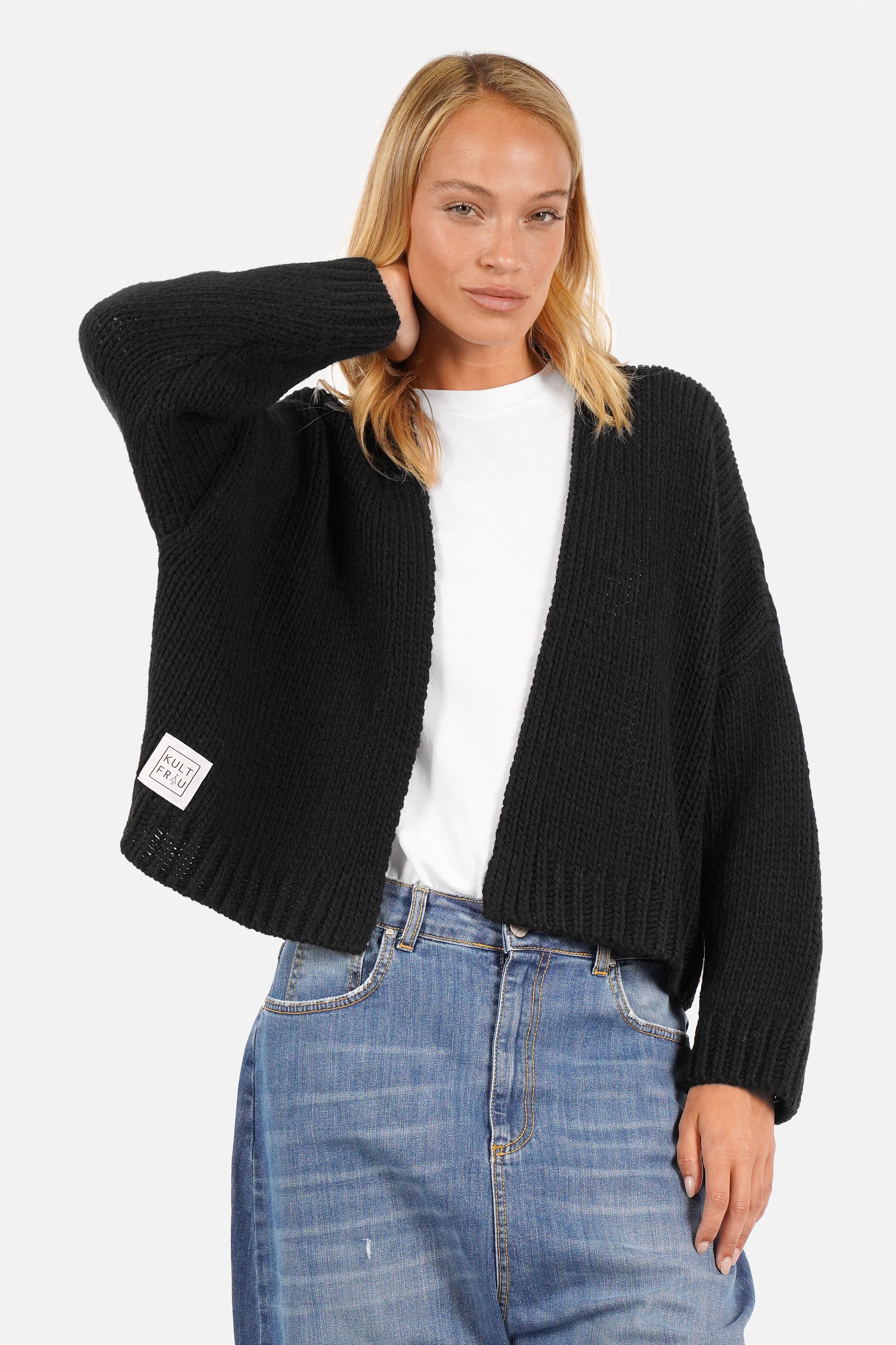 ALIXA Cropped Strickcardigan