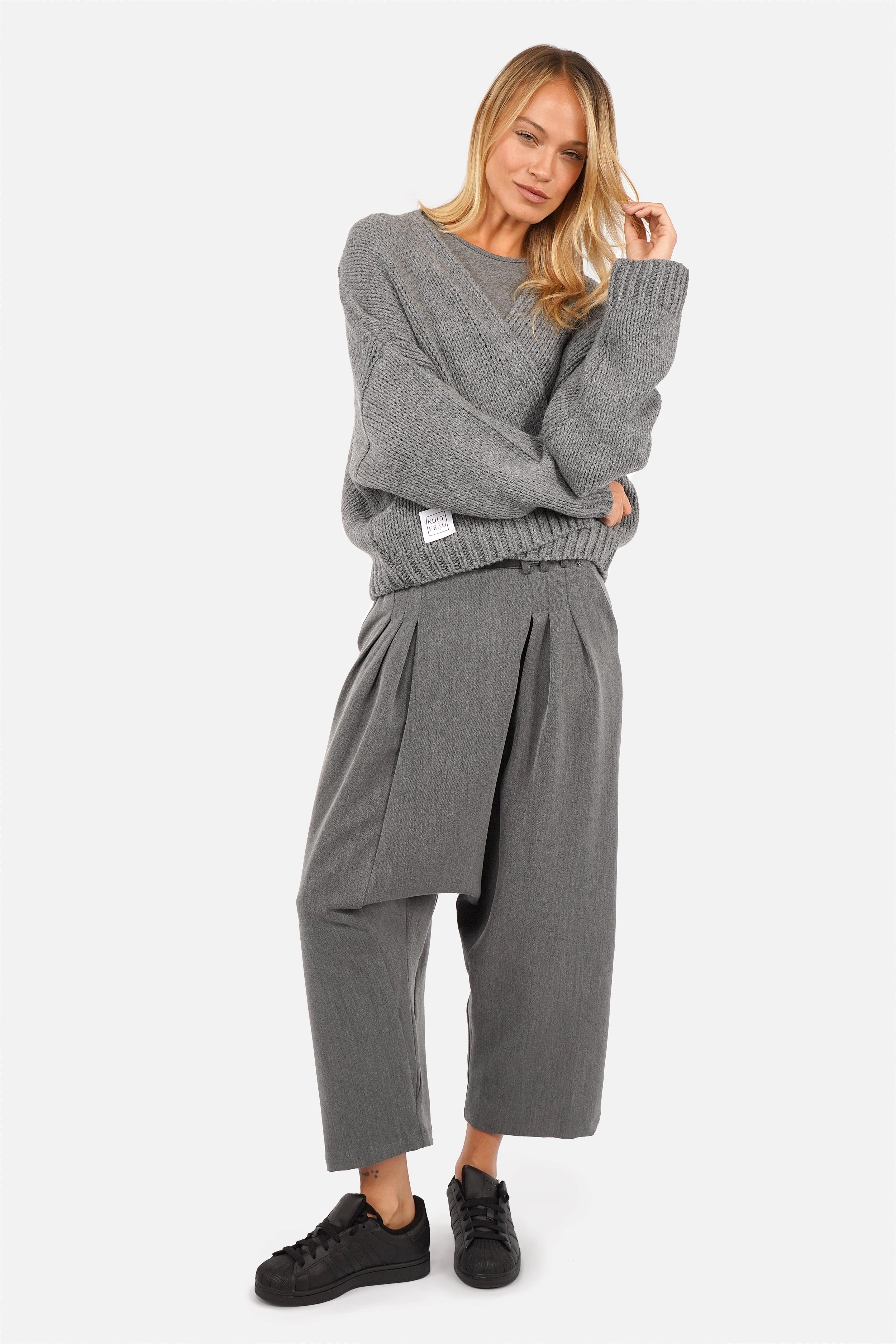 ALIXA Cropped Strickcardigan