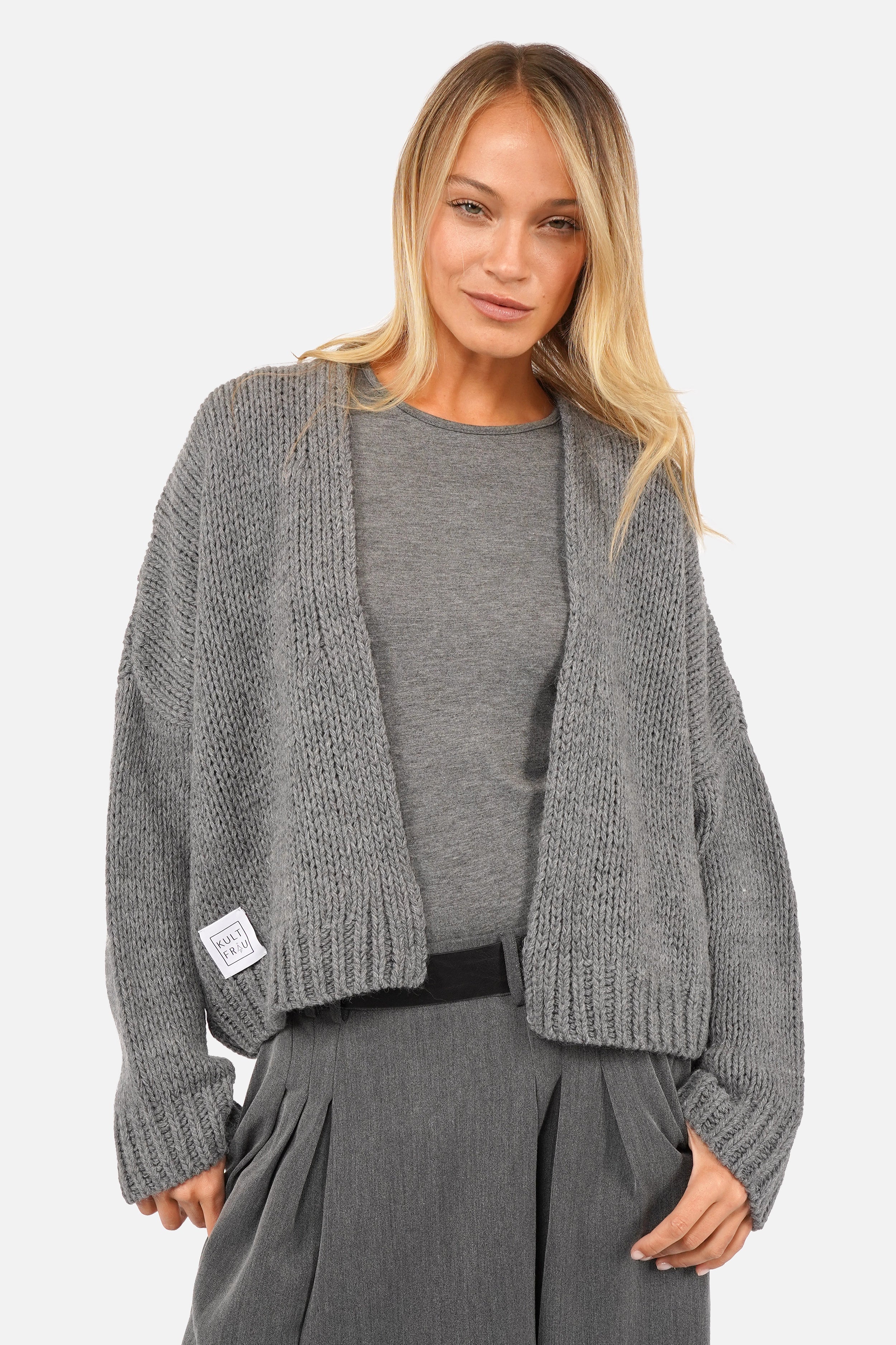 ALIXA Cropped Strickcardigan