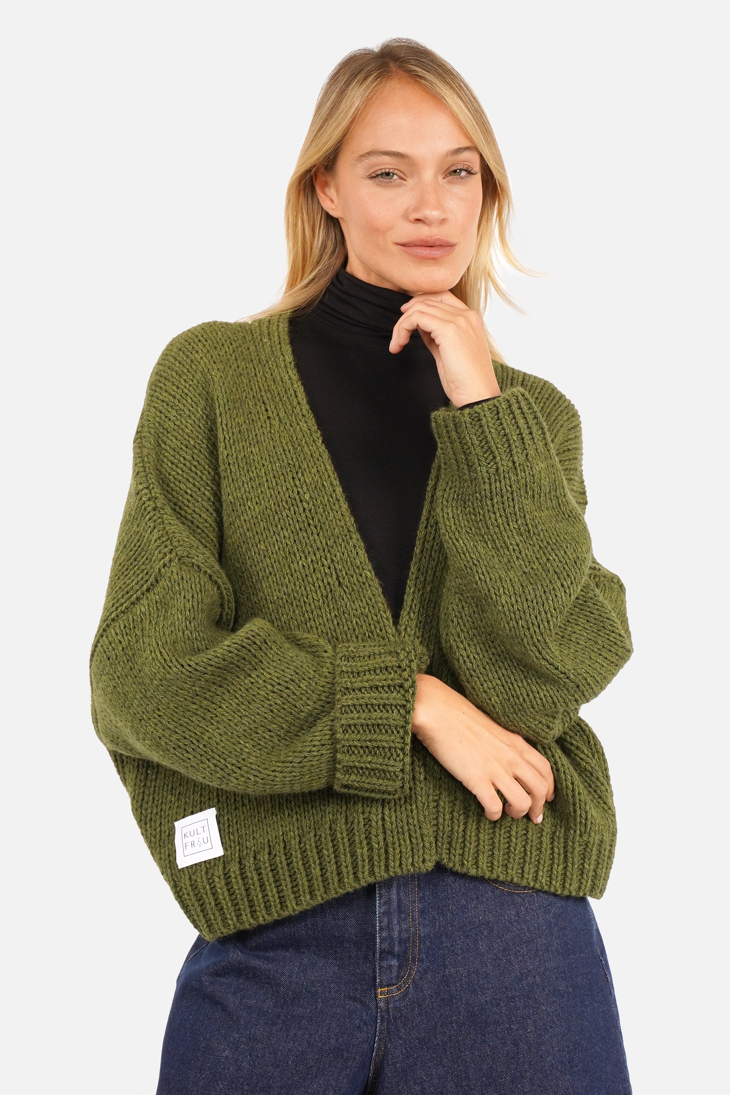 ALIXA Cropped Strickcardigan