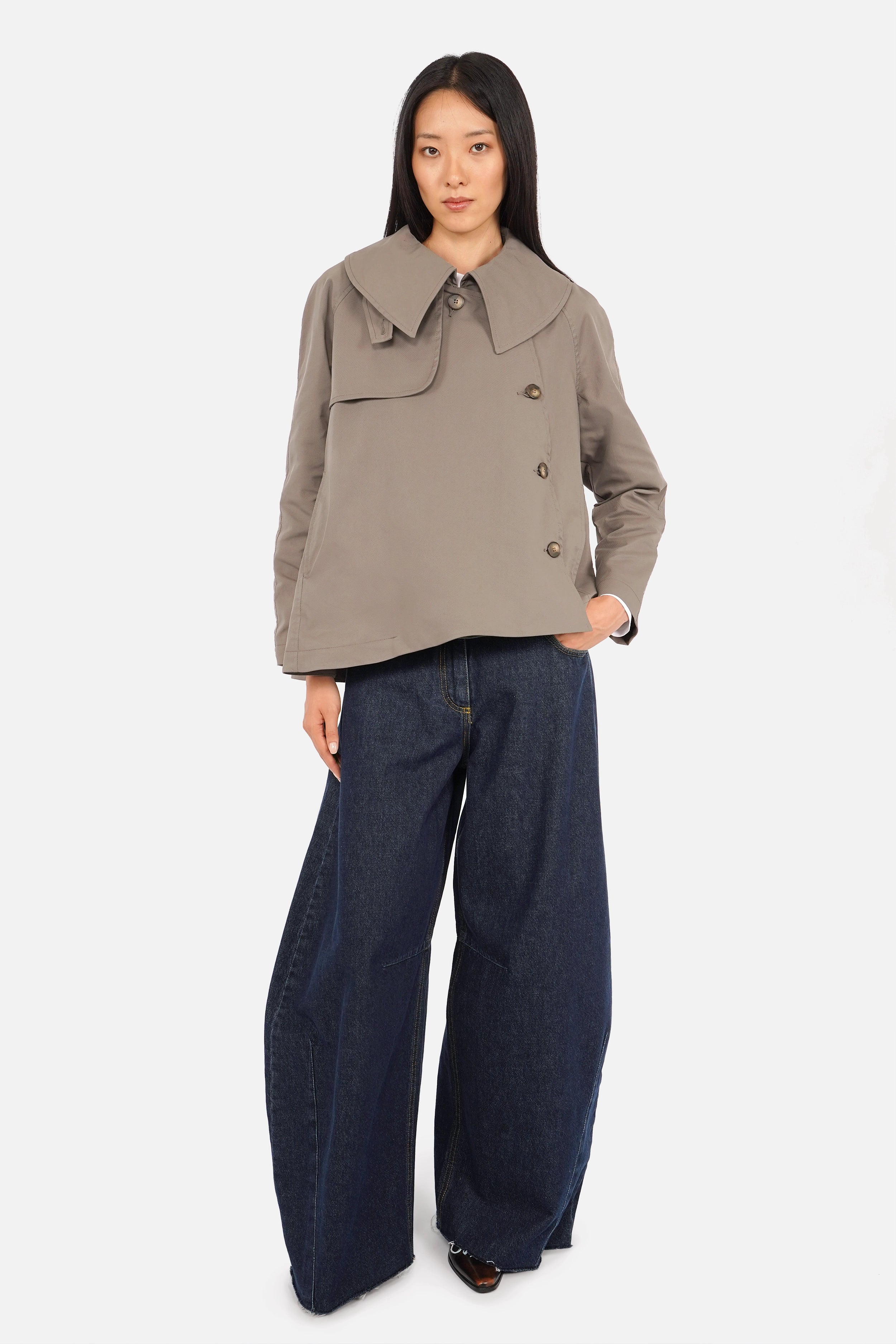 Veste-chemise SOOAE en cuir éco-responsable