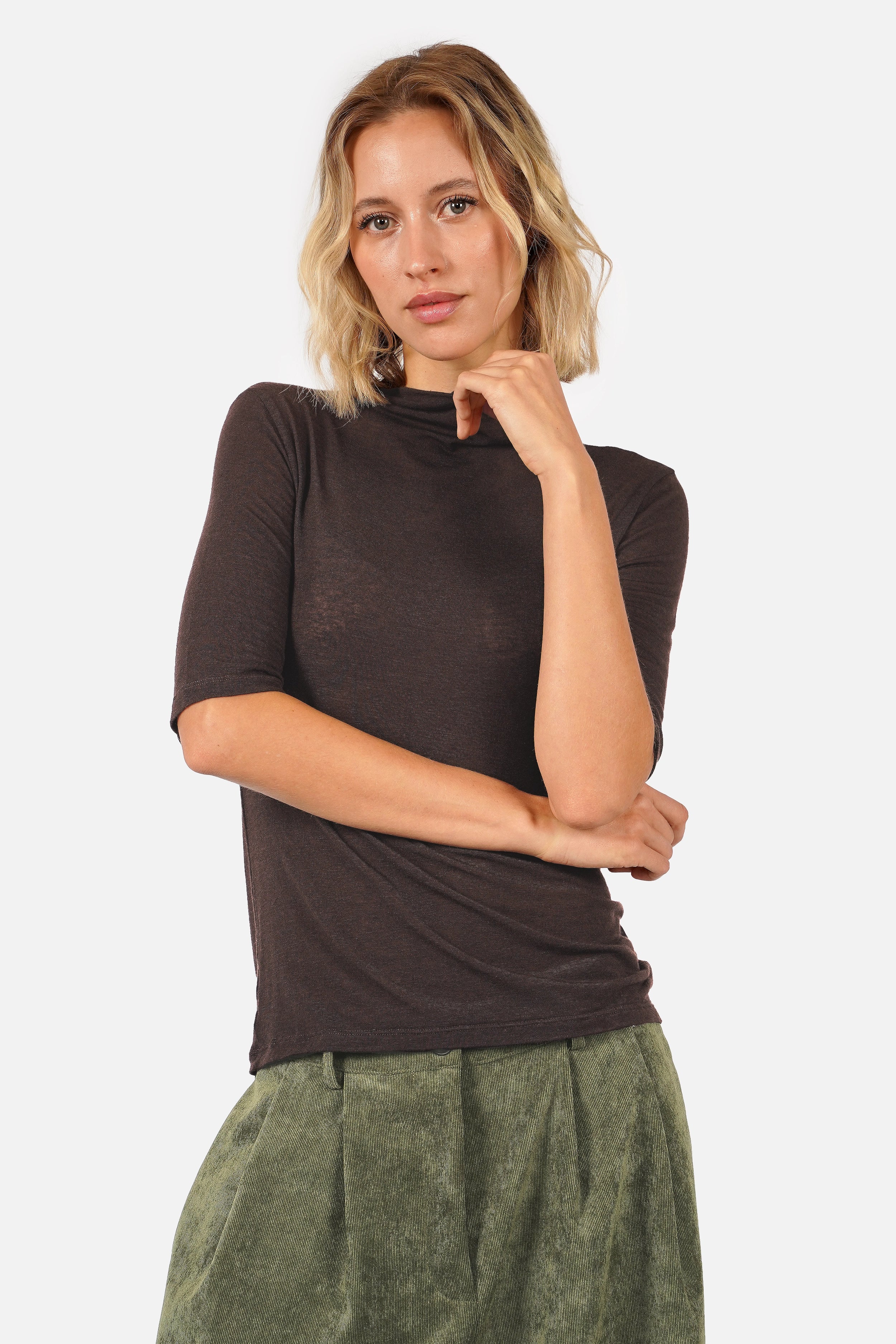 ANJKA Feinstrick-Shirt mit Kaschmir