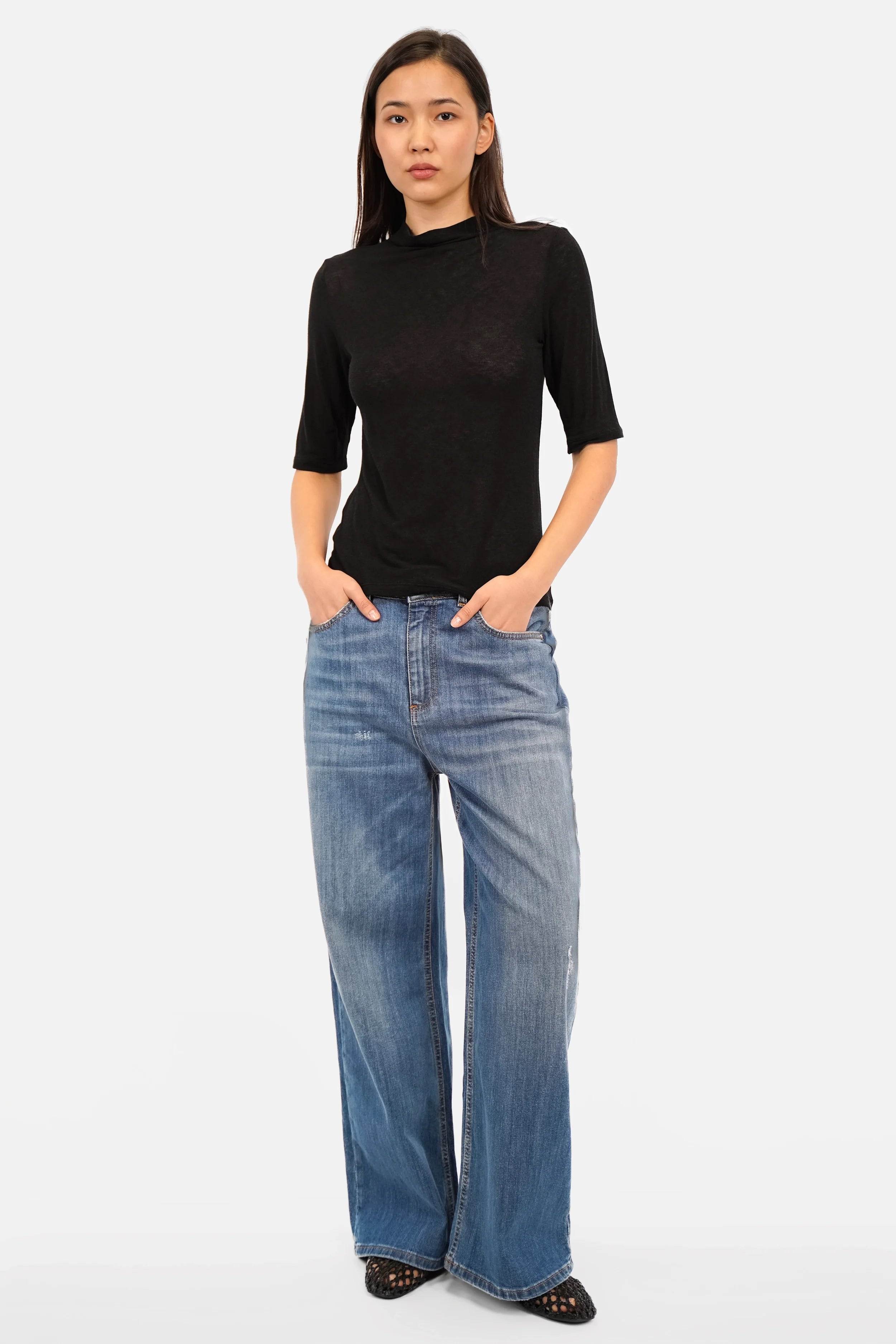 T-shirt ANJKA en mélange cachemire