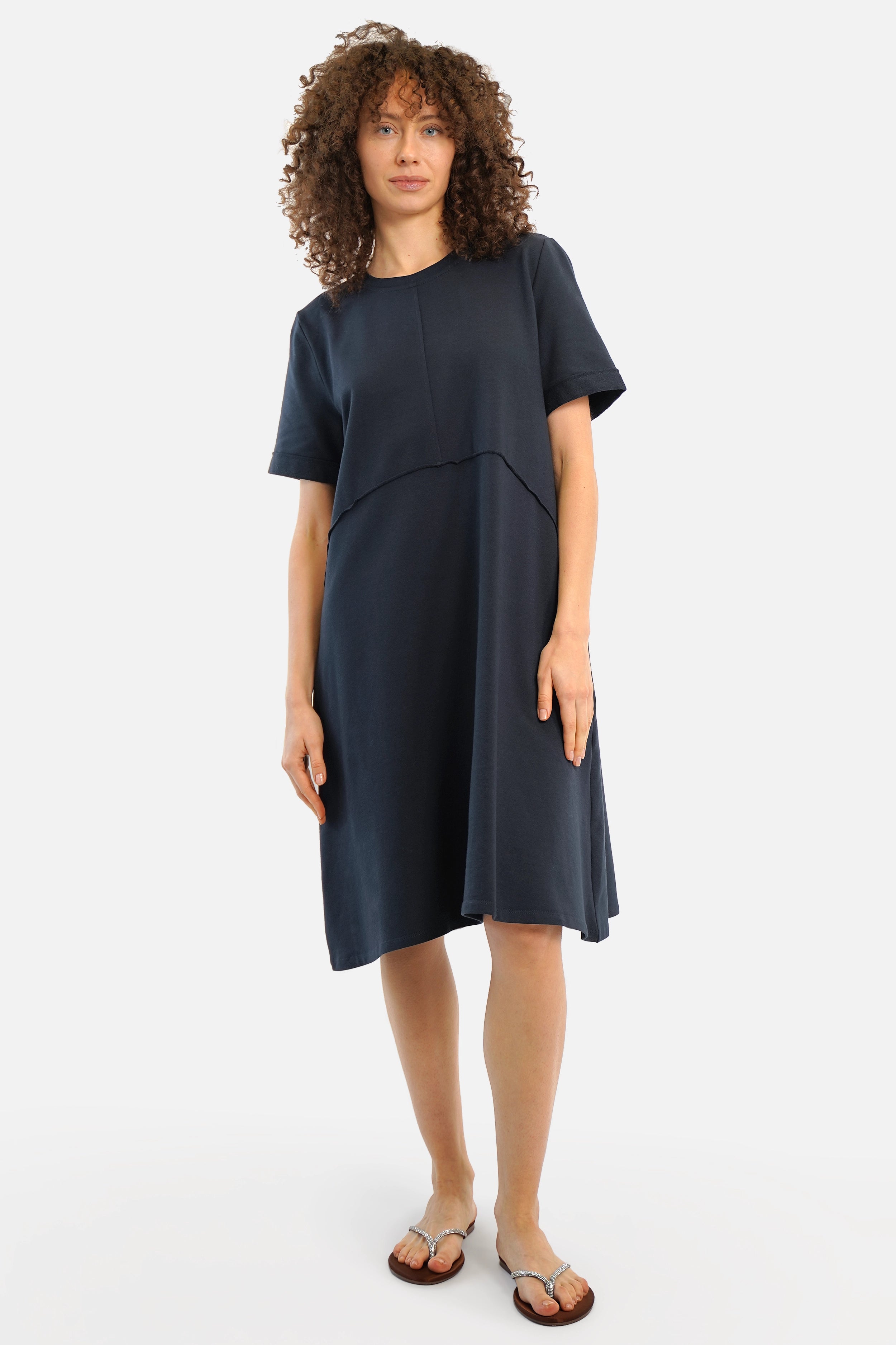 BABSI short-sleeve sweatshirt dress navy  Kultfrau