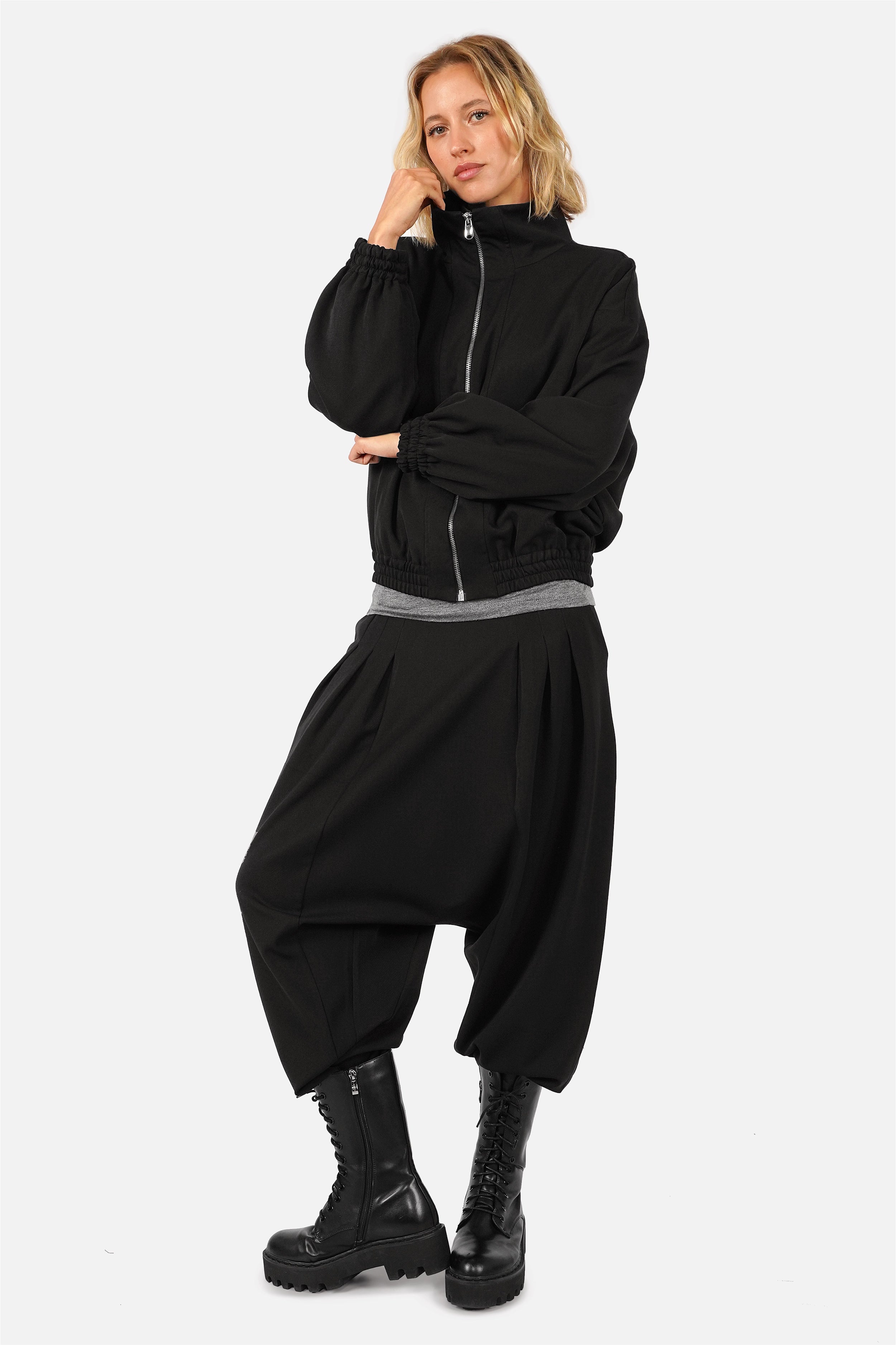 BELYA blouson met funnelkraag