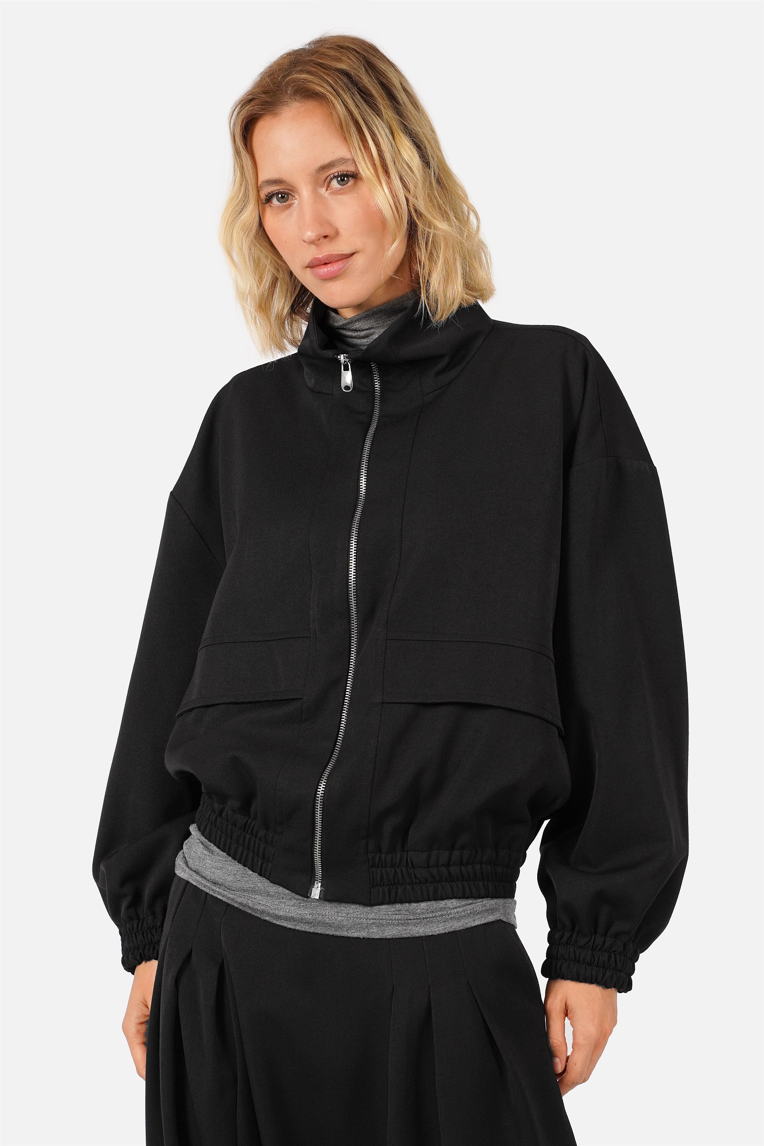 BELYA blouson met funnelkraag