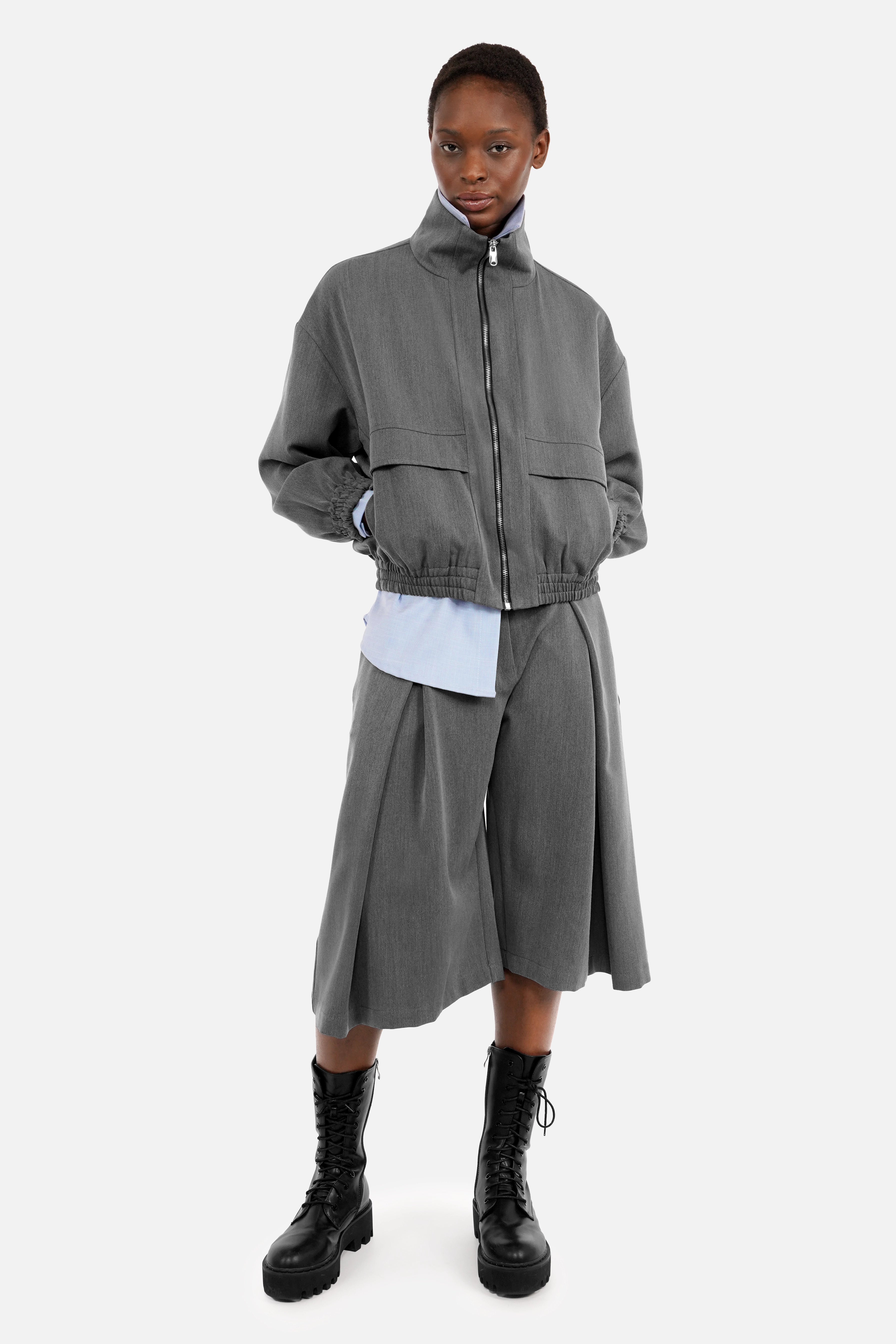 BELYA Blouson mit Funnel-Kragen