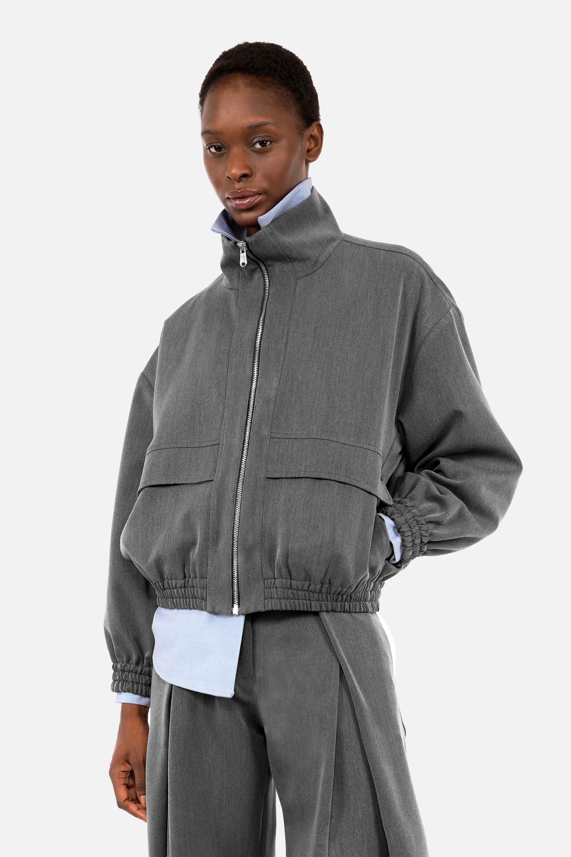 BELYA Blouson mit Funnel-Kragen