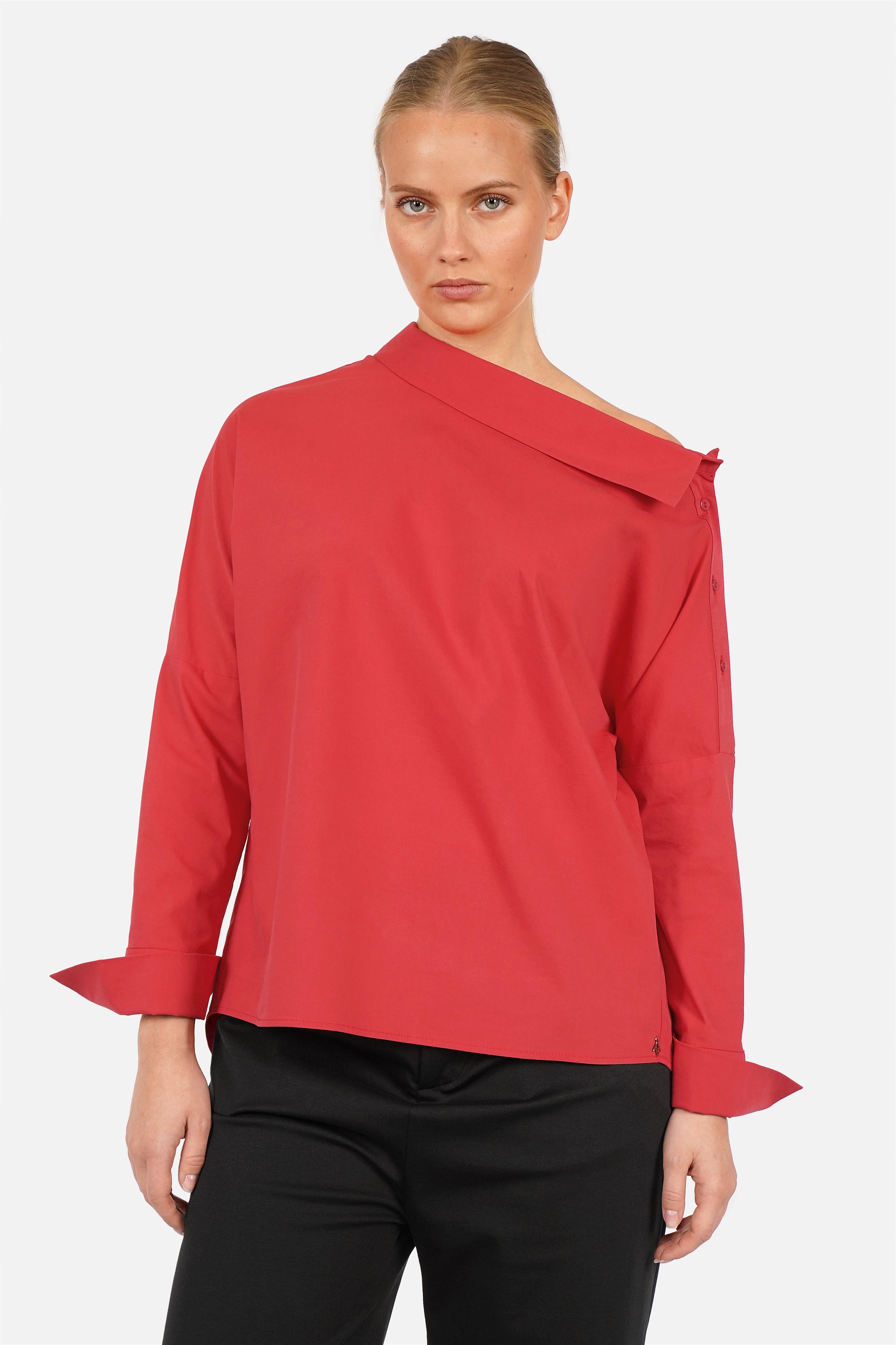 BONI Asymmetric one-shoulder blouse