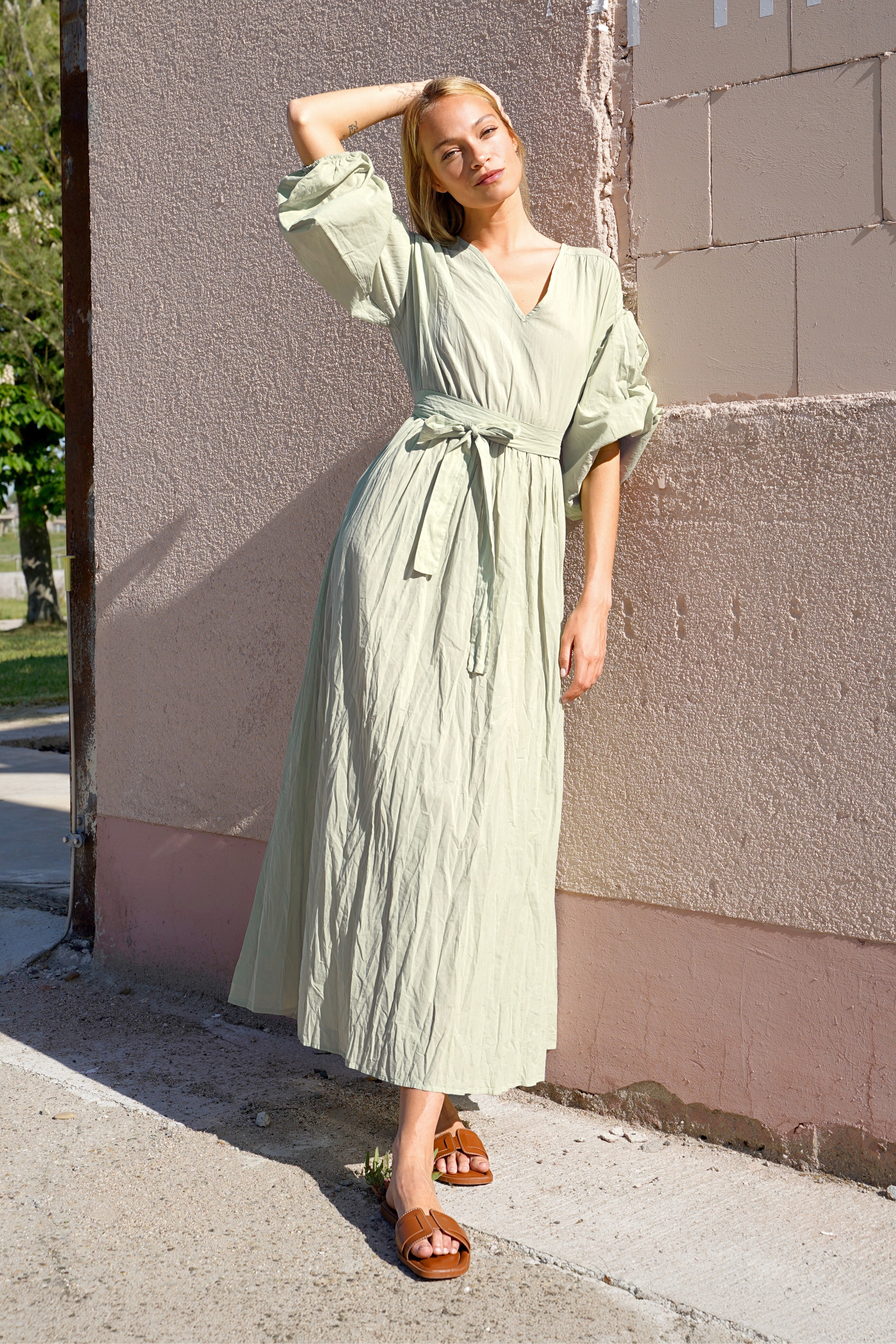 OSEFA Crinkle Maxikleid