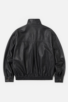 DERA Utility Blouson in Lederoptik mit Stehkragen und Druckknopfleiste, lässiger Blouson-Silhouette