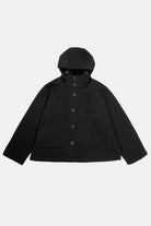 schwarze ELFA Sweatjacke mit Kapuze und Kängurutaschen aus weichem Jersey mit Relaxed Fit