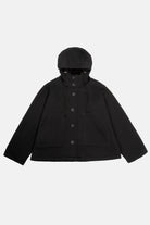 ELFA Sweatjacke schwarz mit Kapuze, Kängurutaschen und Relaxed Fit