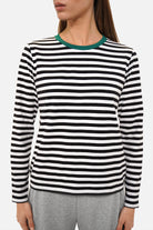 ELIN Longsleeve aus weichem Baumwolljersey mit Rundhalsausschnitt und Regular Fit, Rückenlänge ca. 59 cm, Modellgröße S