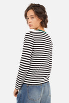 Gestreiftes ELIN Longsleeve aus weichem Baumwolljersey mit Rundhalsausschnitt und Regular Fit