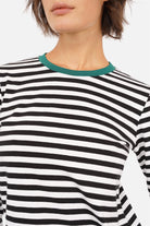 ELIN Longsleeve gestreift aus weichem Baumwolljersey mit Rundhalsausschnitt und Regular Fit