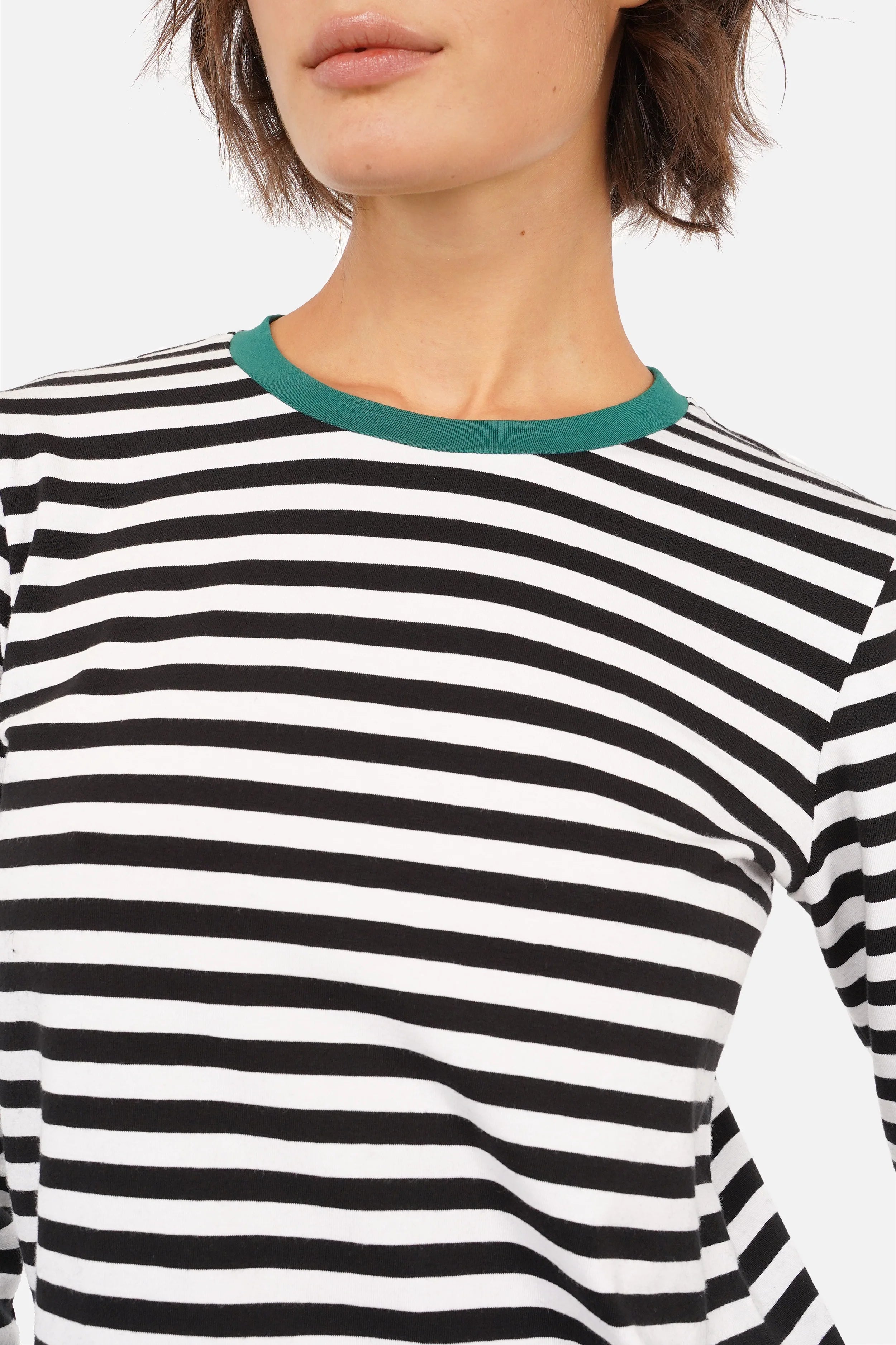 ELIN Longsleeve gestreift aus weichem Baumwolljersey mit Rundhalsausschnitt und Regular Fit