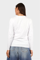 ELIN Longsleeve aus weichem Baumwolljersey mit Rundhalsausschnitt und Regular Fit in Größe S