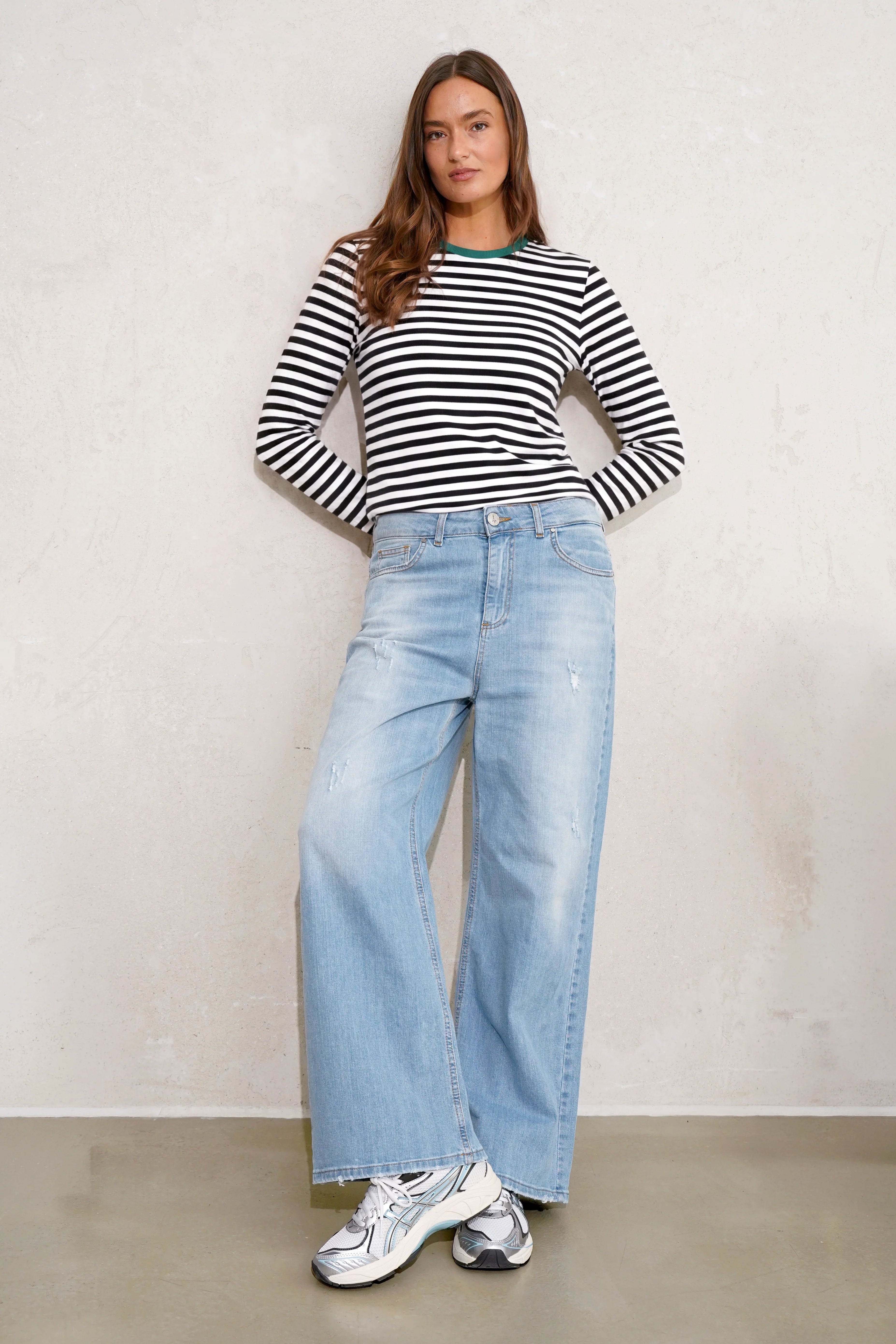 ELIN long-sleeve top in cotton jersey