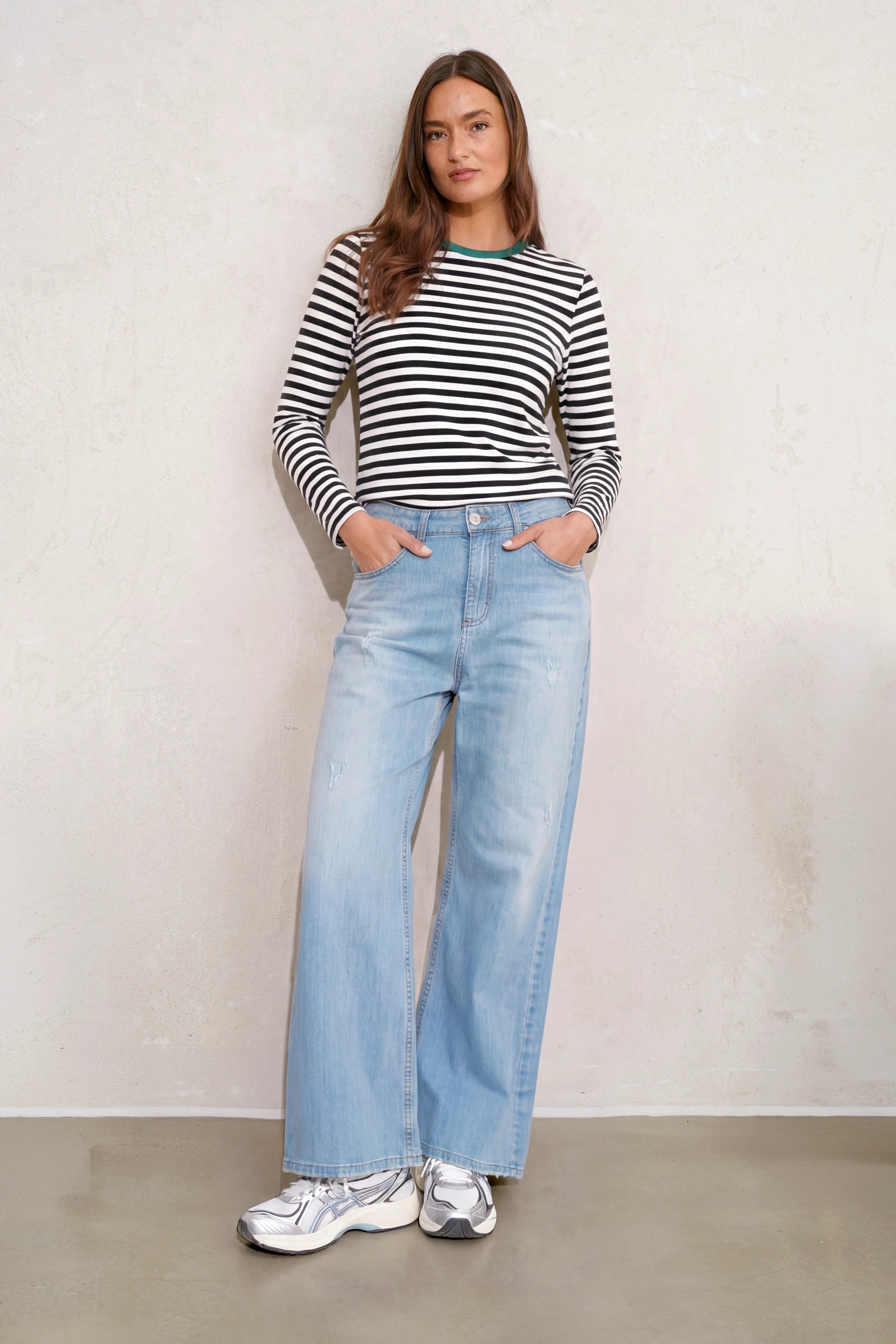 ELIN long-sleeve top in cotton jersey