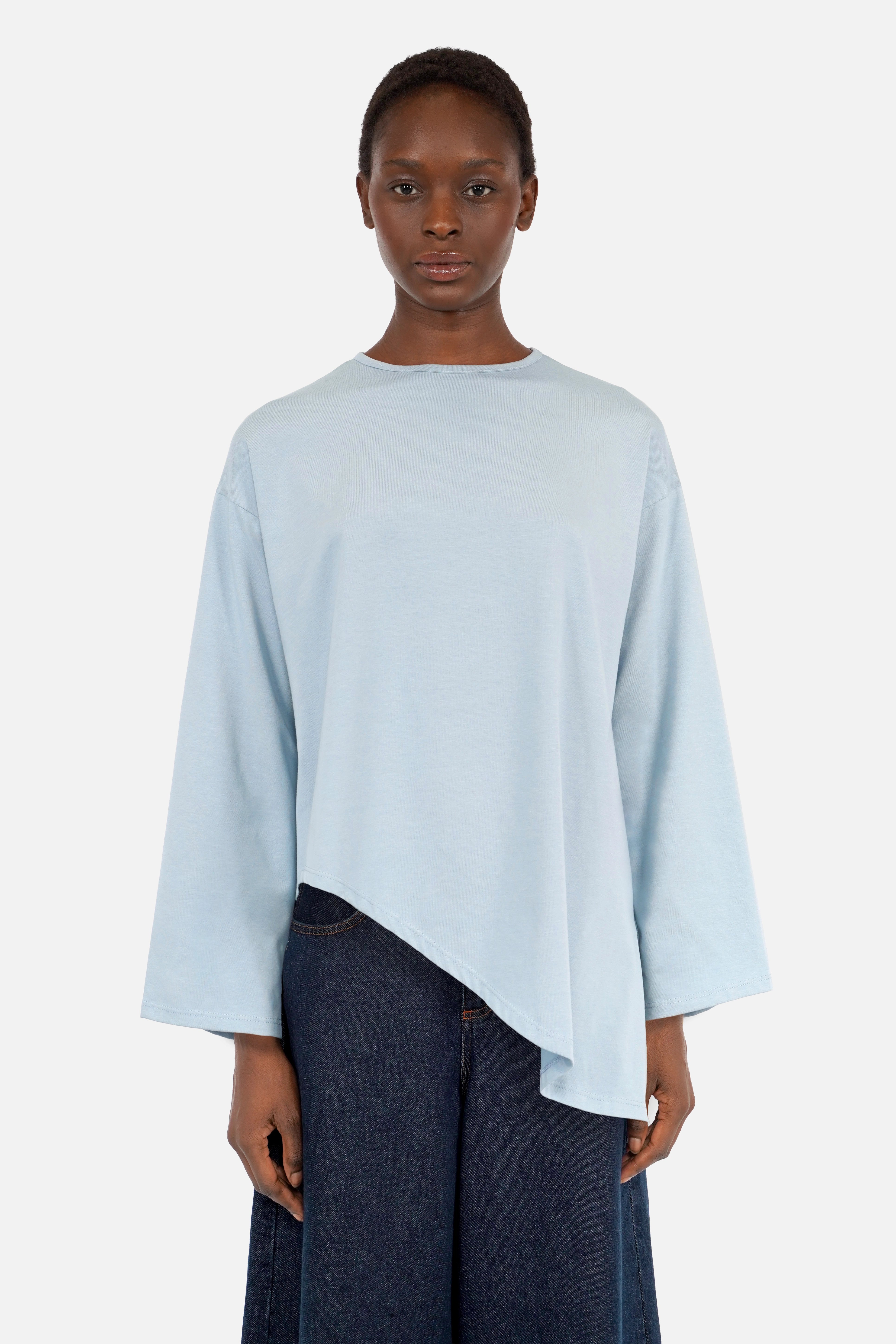 ELIORI Asymmetrisches Jerseyshirt