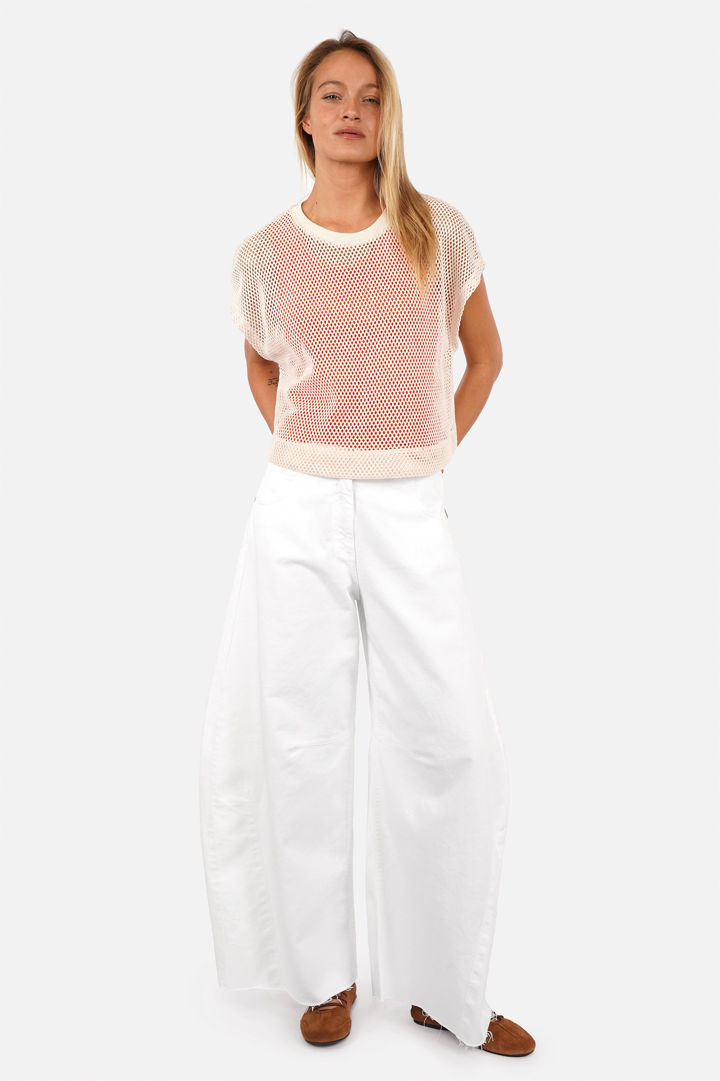 ELIX Cropped Crochet Top