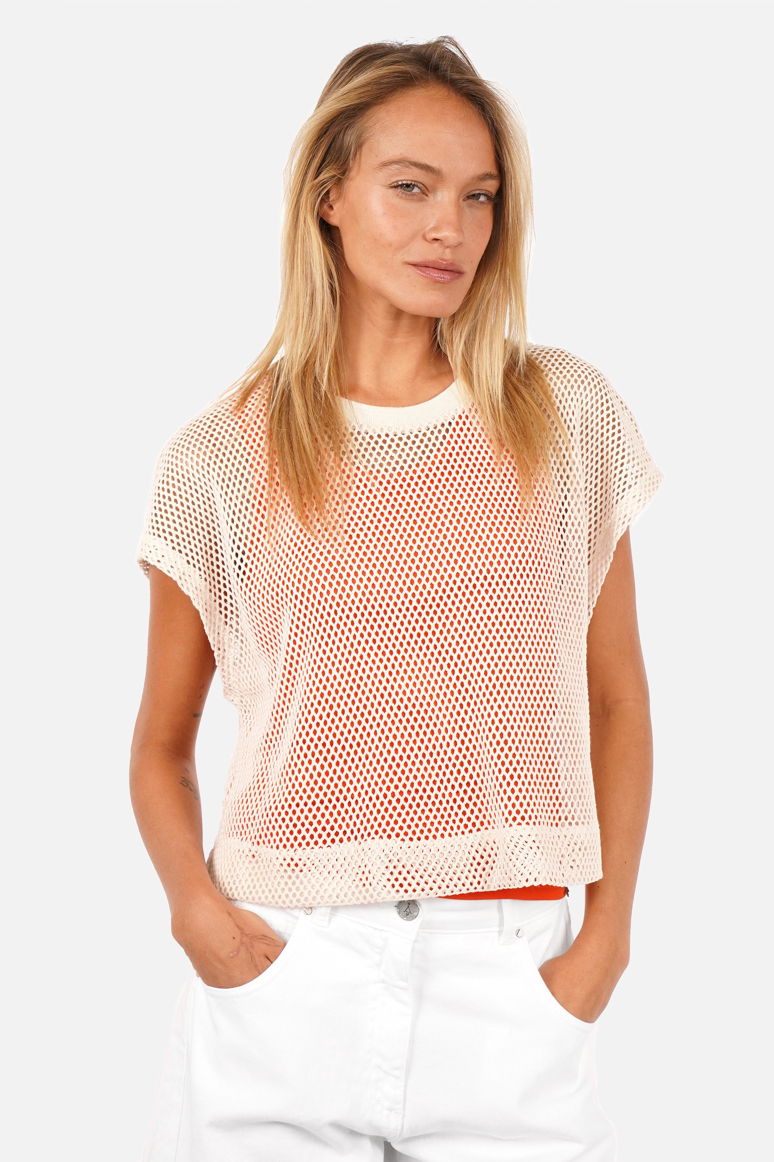 ELIX Cropped Crochet Top