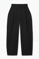 Leichte Barrel-Chino-Hose aus Baumwolle mit modernem Schnitt und elastischem Bund