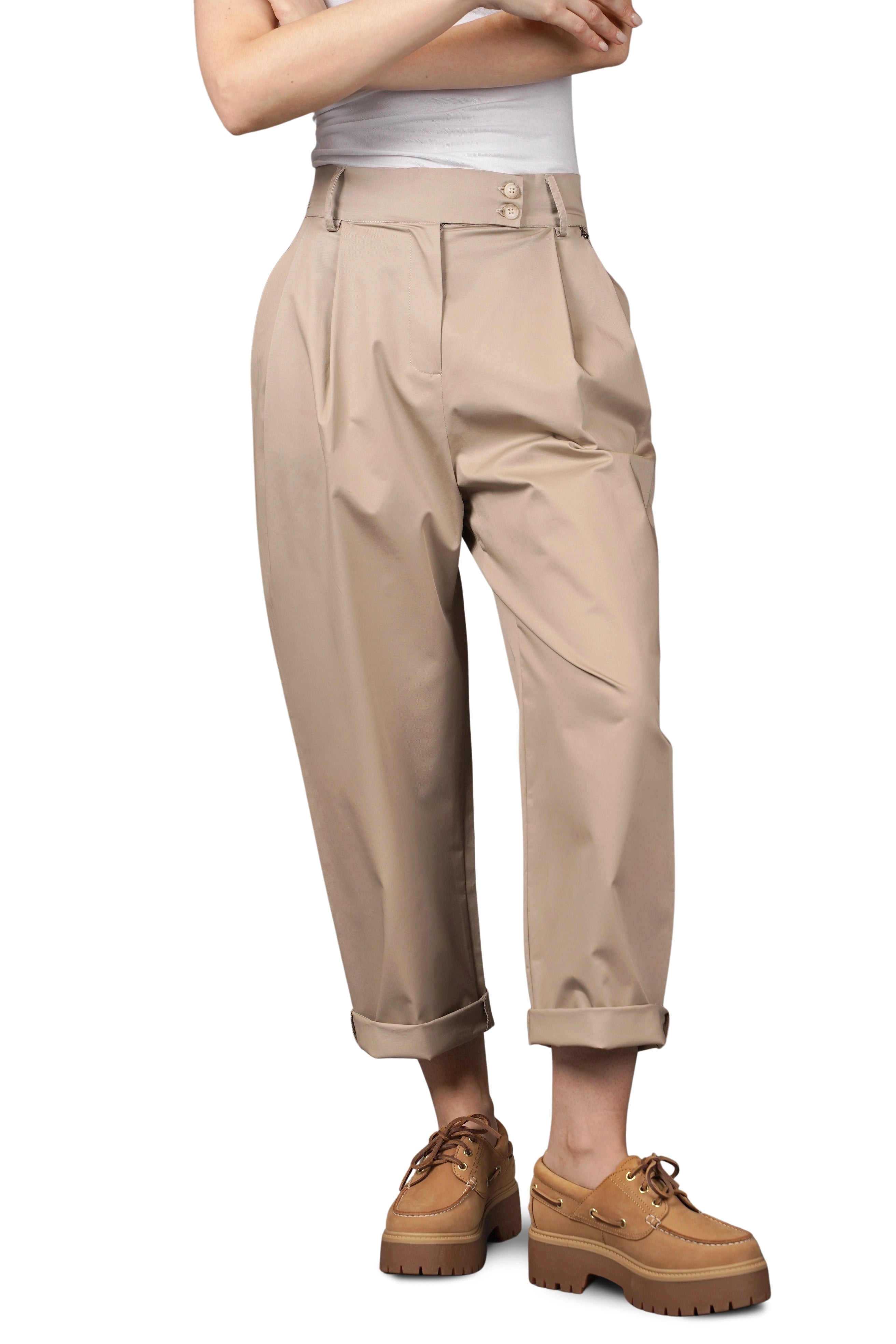 GINIA Barrel Chino-Hose