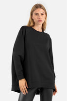 Leichter GRACEY.K Relaxed Sweater mit Rundhalsausschnitt und Raglanärmeln in weicher Sweatqualität