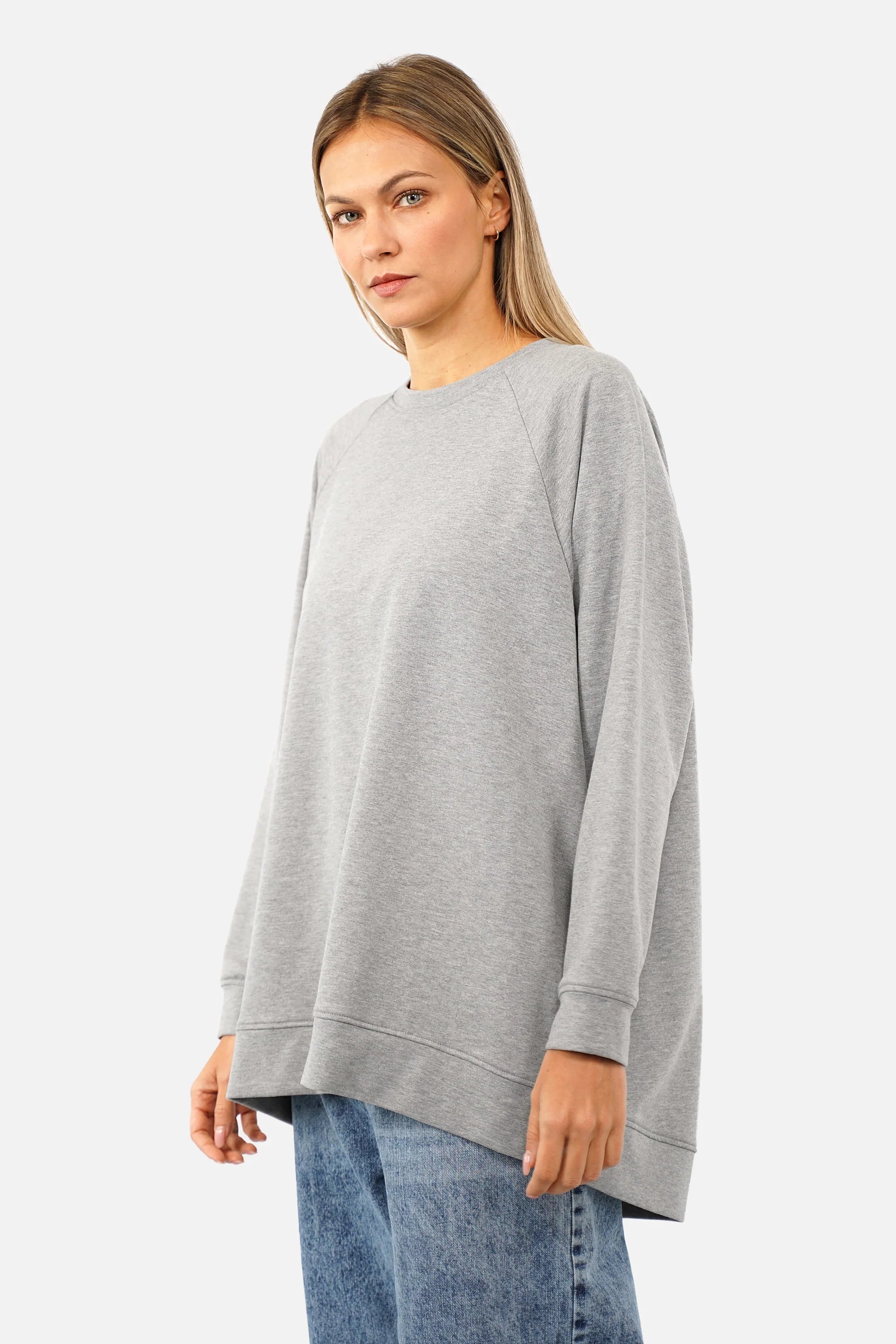 Lässiger Sweater mit A-Linie und Raglanärmeln in Oversize Passform