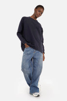 GRACEY.K Relaxed Sweater leichter, weicher Pullover mit Rundhalsausschnitt und Raglanärmeln in entspannter Passform